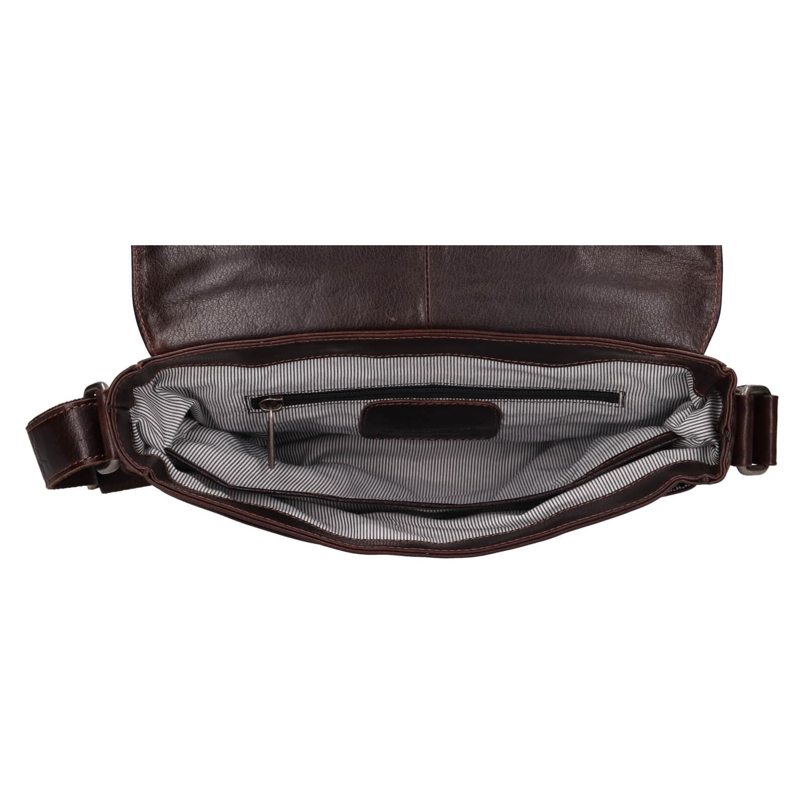 Kožená crossbody kabelka Greenwood Nora, hnědá 6