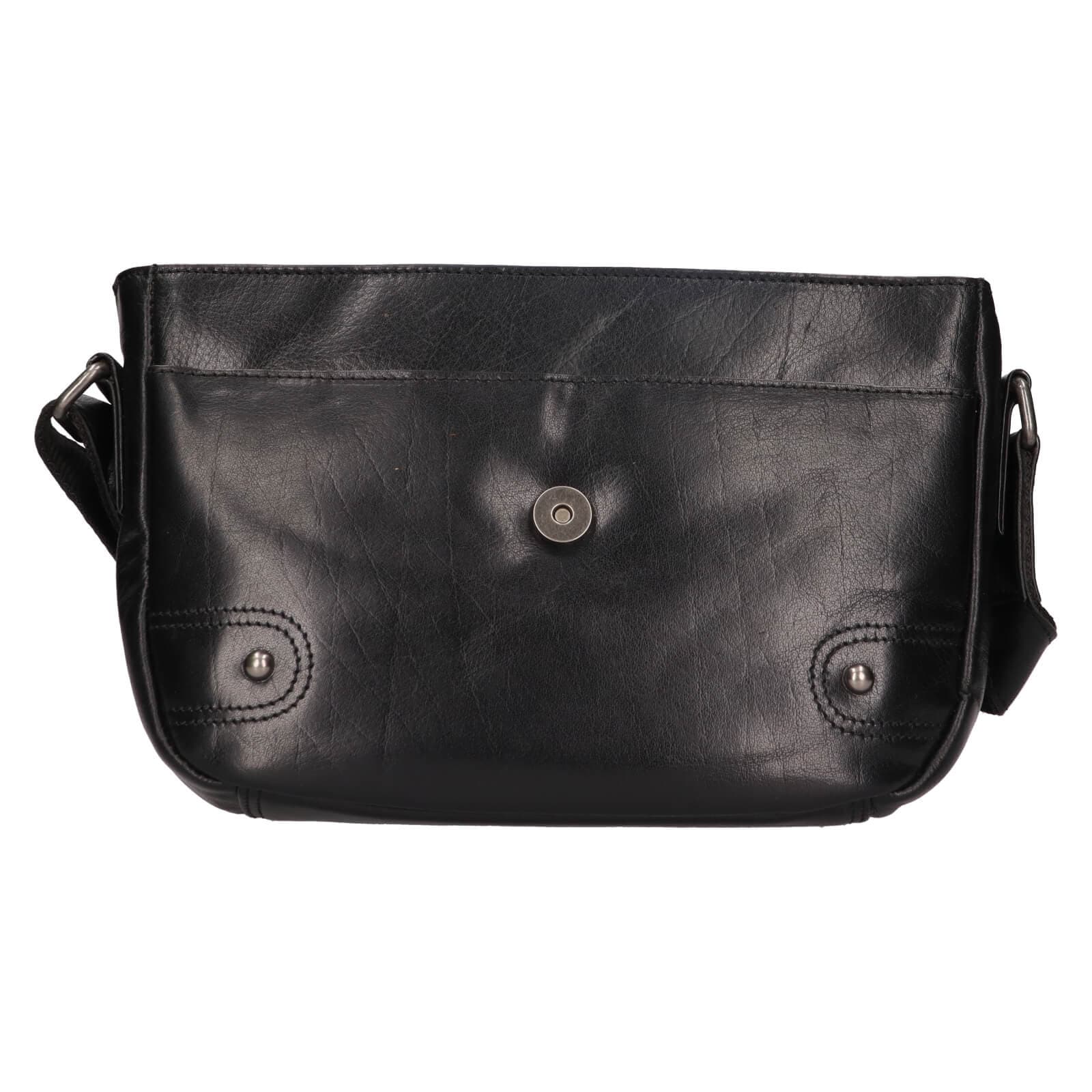 Kožená crossbody kabelka Greenwood Nora, černá 5