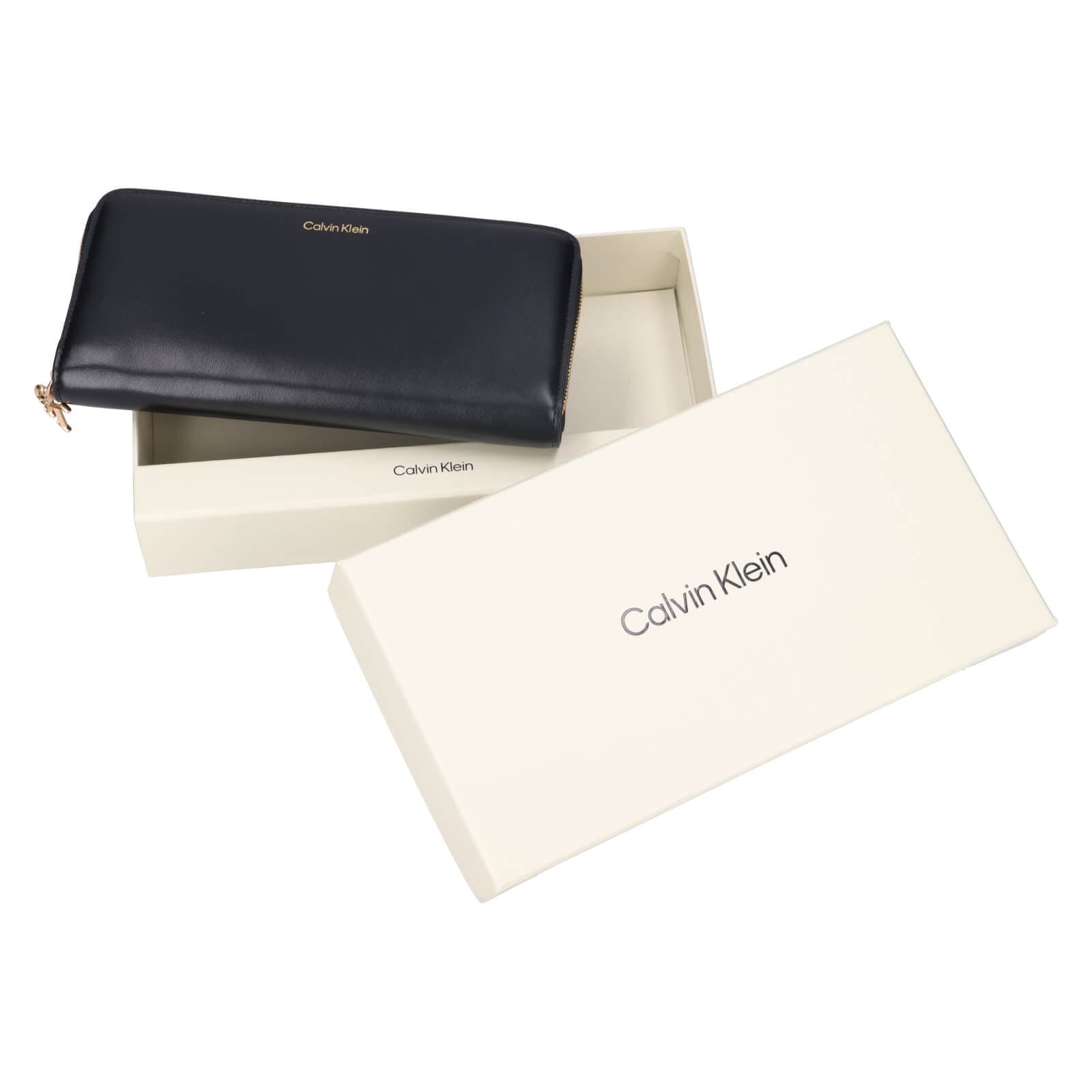 Kožená peněženka Calvin Klein Ritte, černá 5