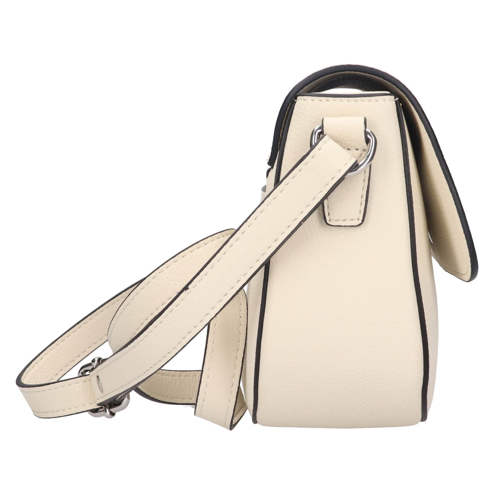 Kožená crossbody kabelka Katana Amálie, béžová 4