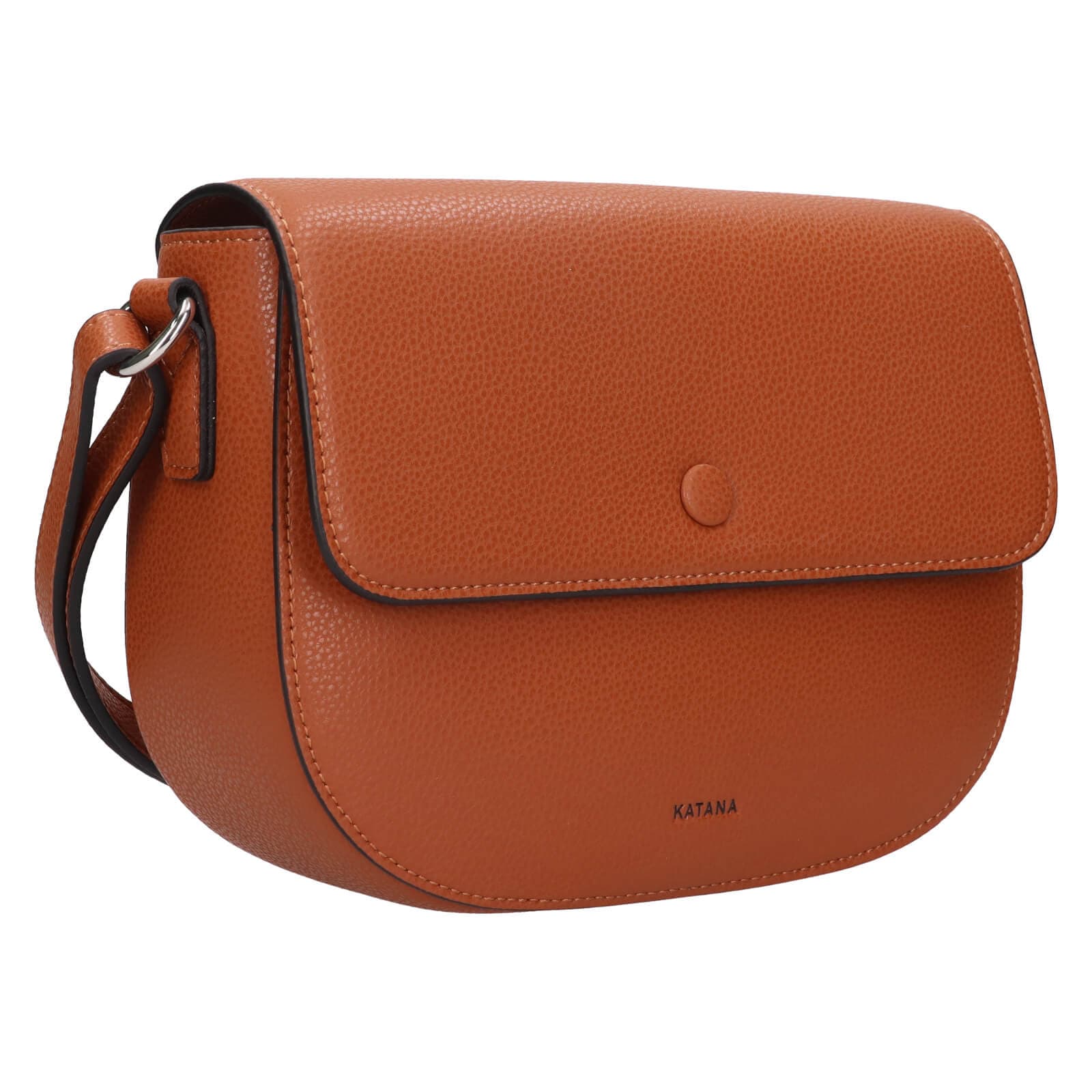 Kožená crossbody kabelka Katana Amálie, hnědá 2