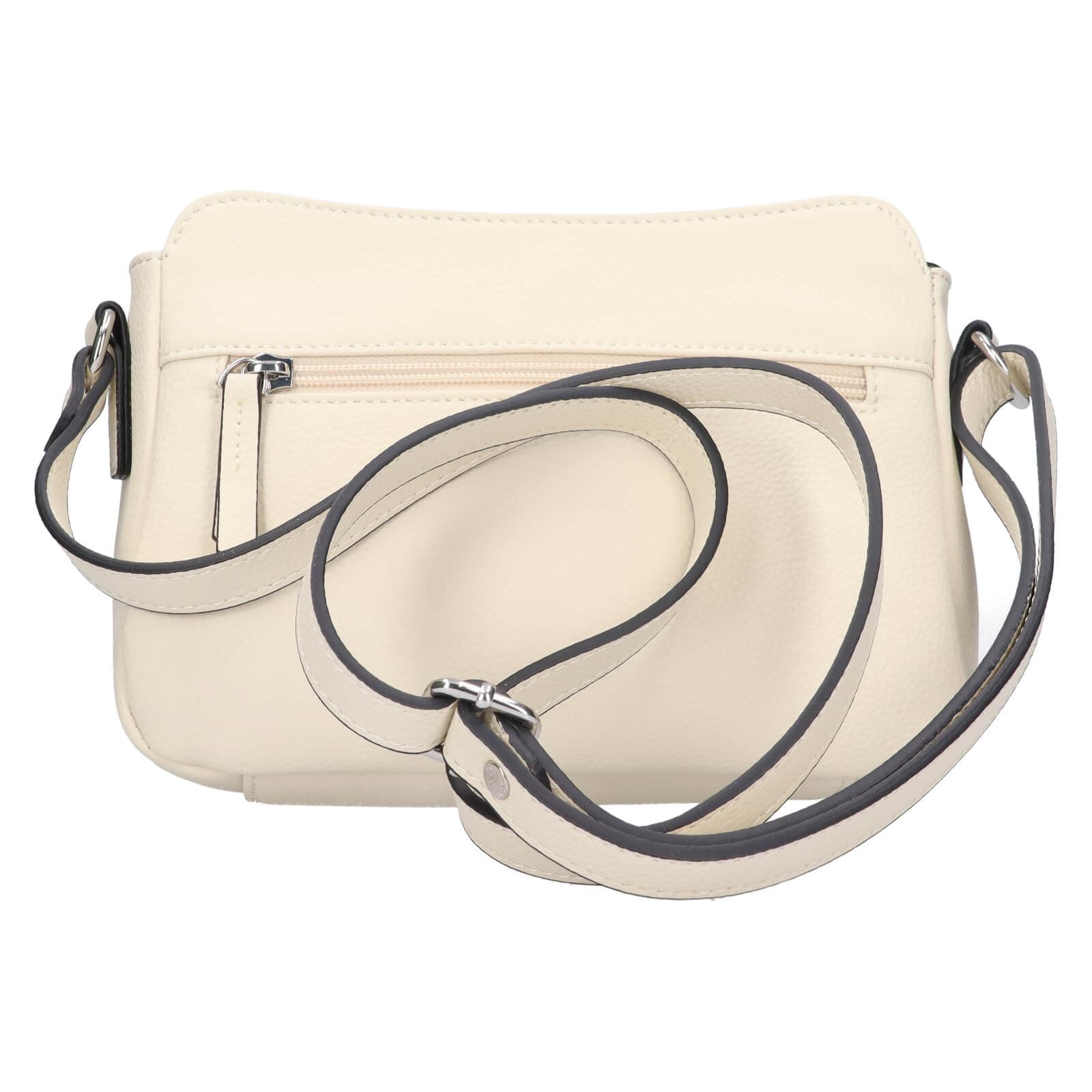 Kožená crossbody kabelka Katana Rezza, béžová 3