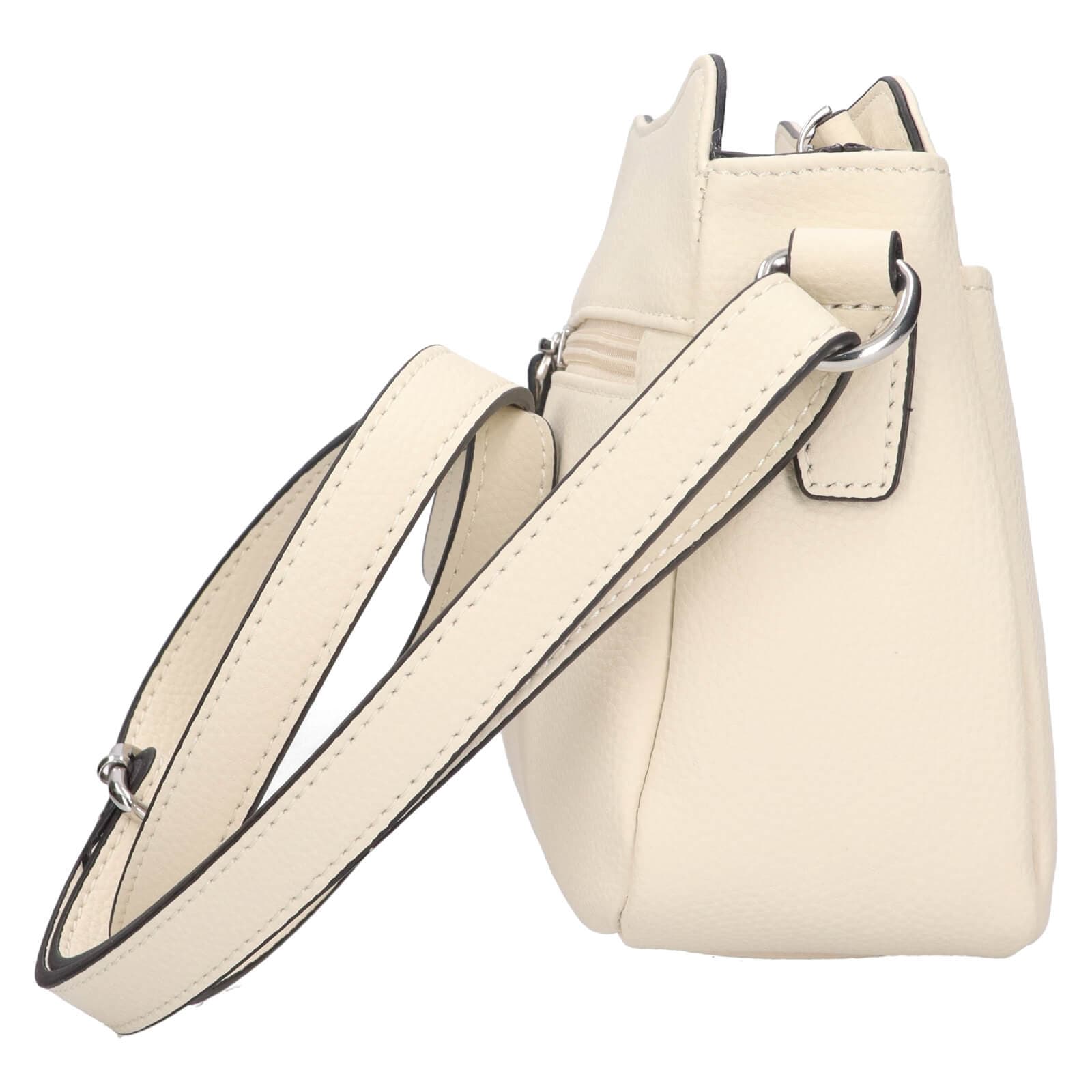 Kožená crossbody kabelka Katana Rezza, béžová 4
