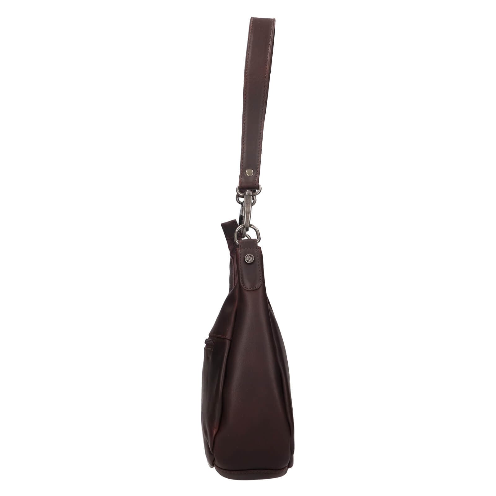 Kožená kabelka The Chesterfield Brand Alexandra, hnědá 5