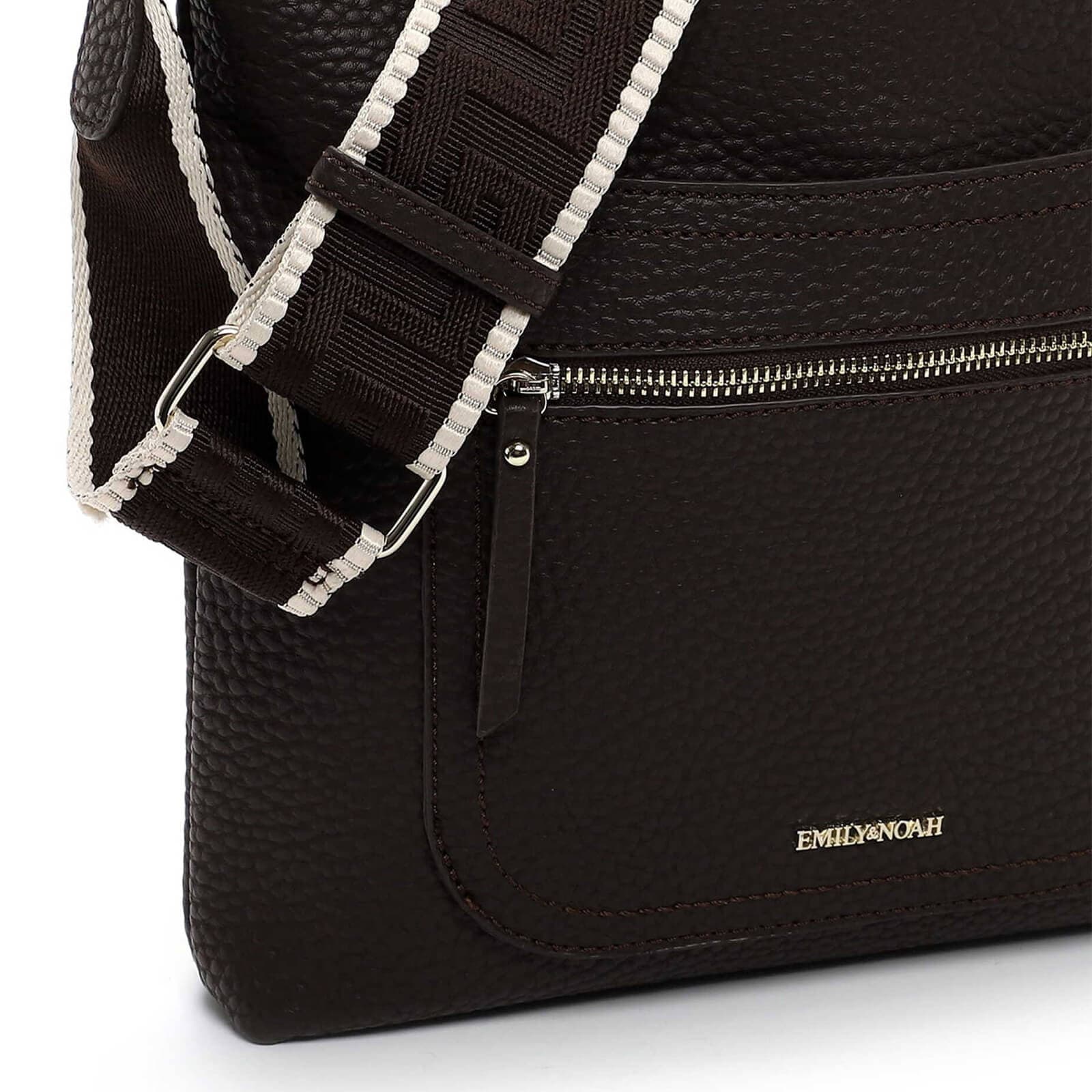 Crossbody kabelka Emily & Noah Gael, hnědá 4