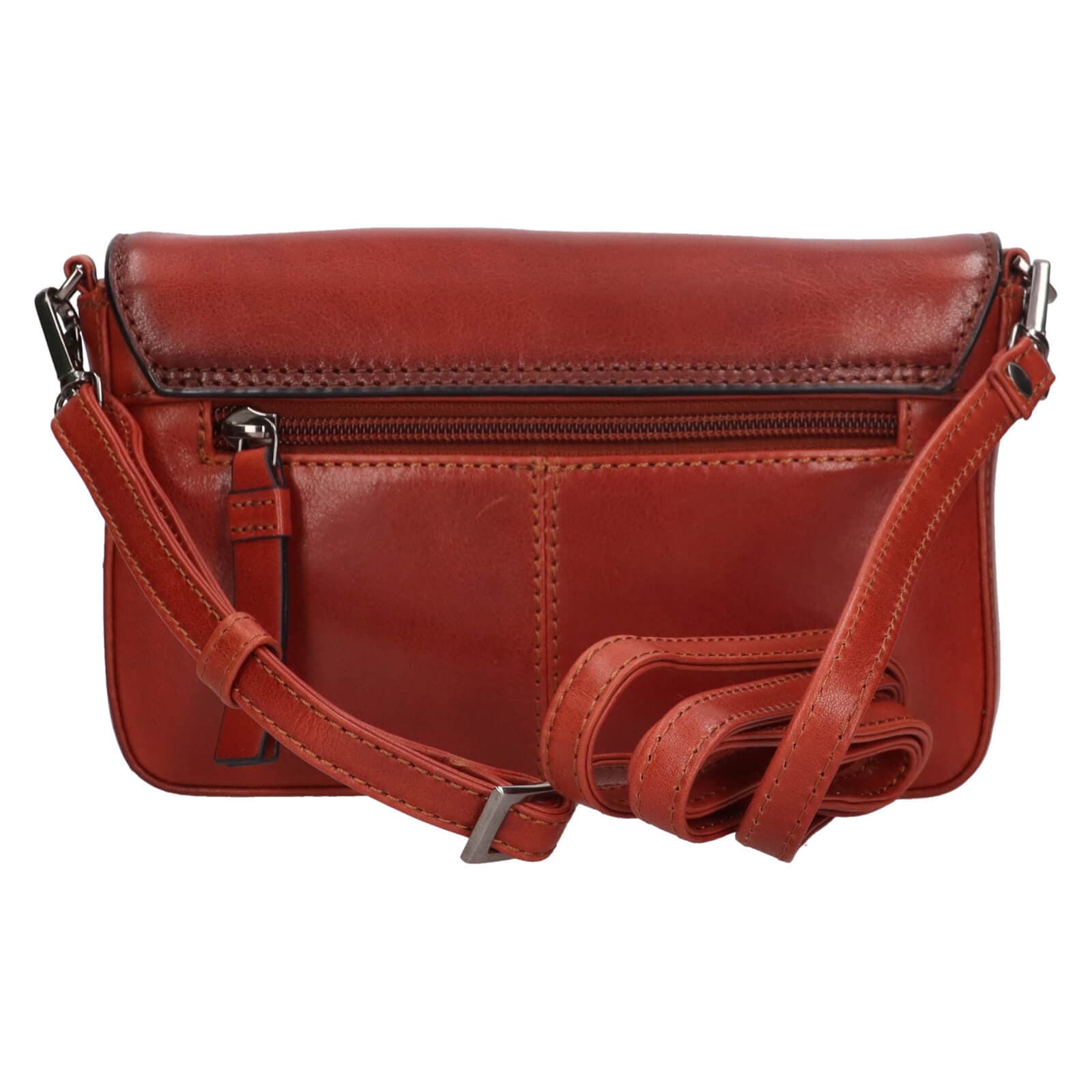 Kožená crossbody kabelka Lagen Rikke, hnědá 3