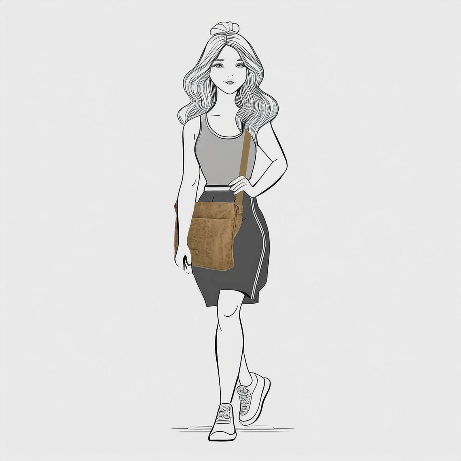 Crossbody kabelka Enrico Benetti Katie, hnědá 5