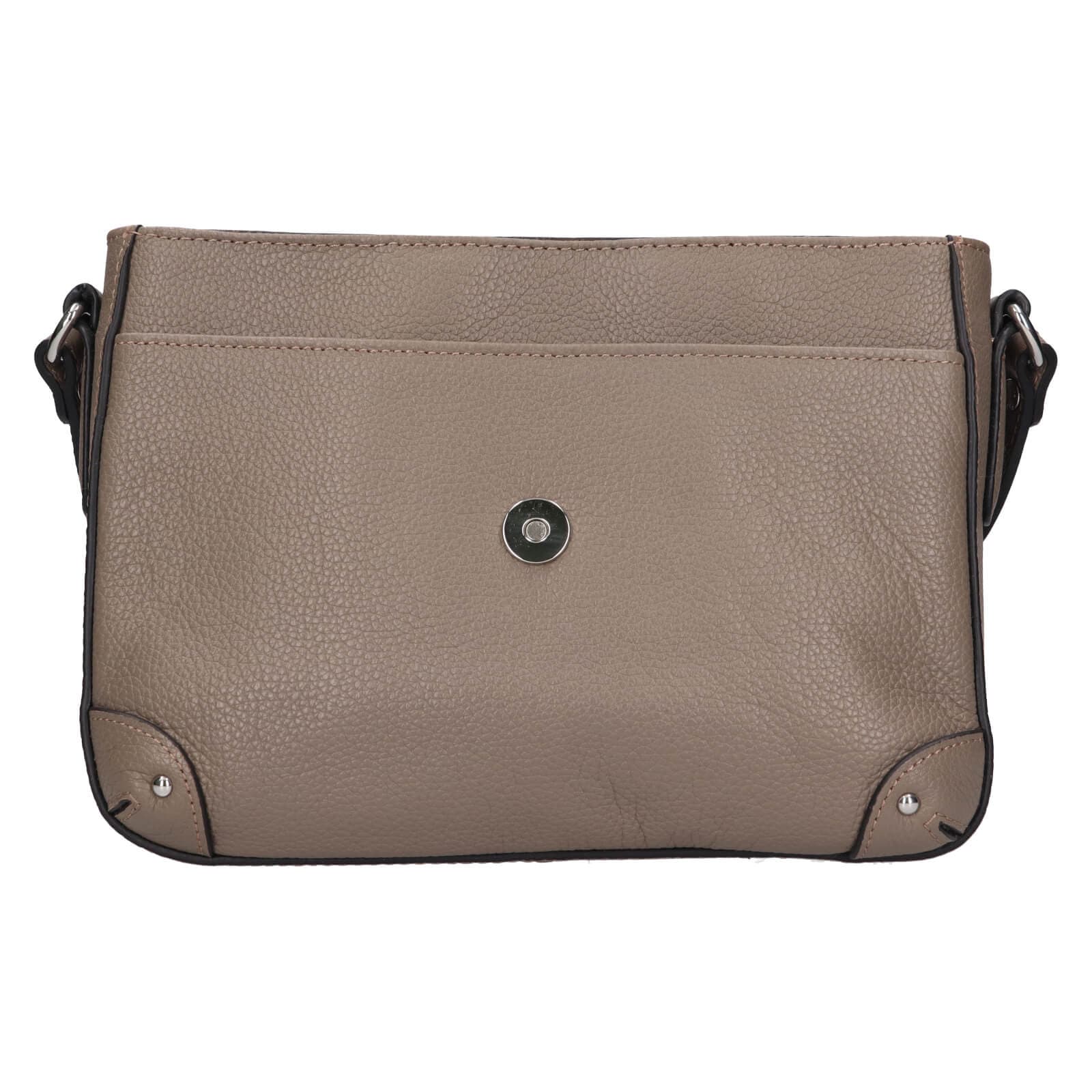 Kožená crossbody kabelka Katana Lucce, šedá 5