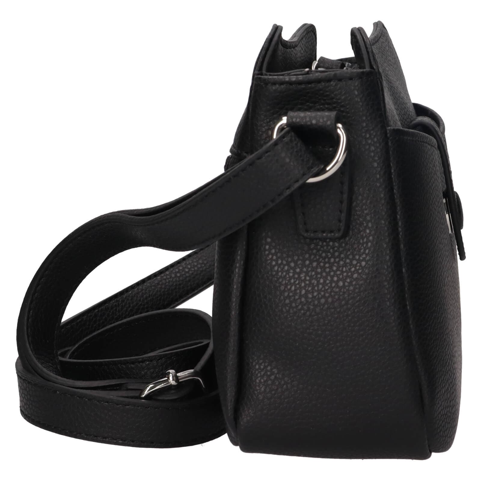 Kožená crossbody kabelka Katana Rezza, černá 4
