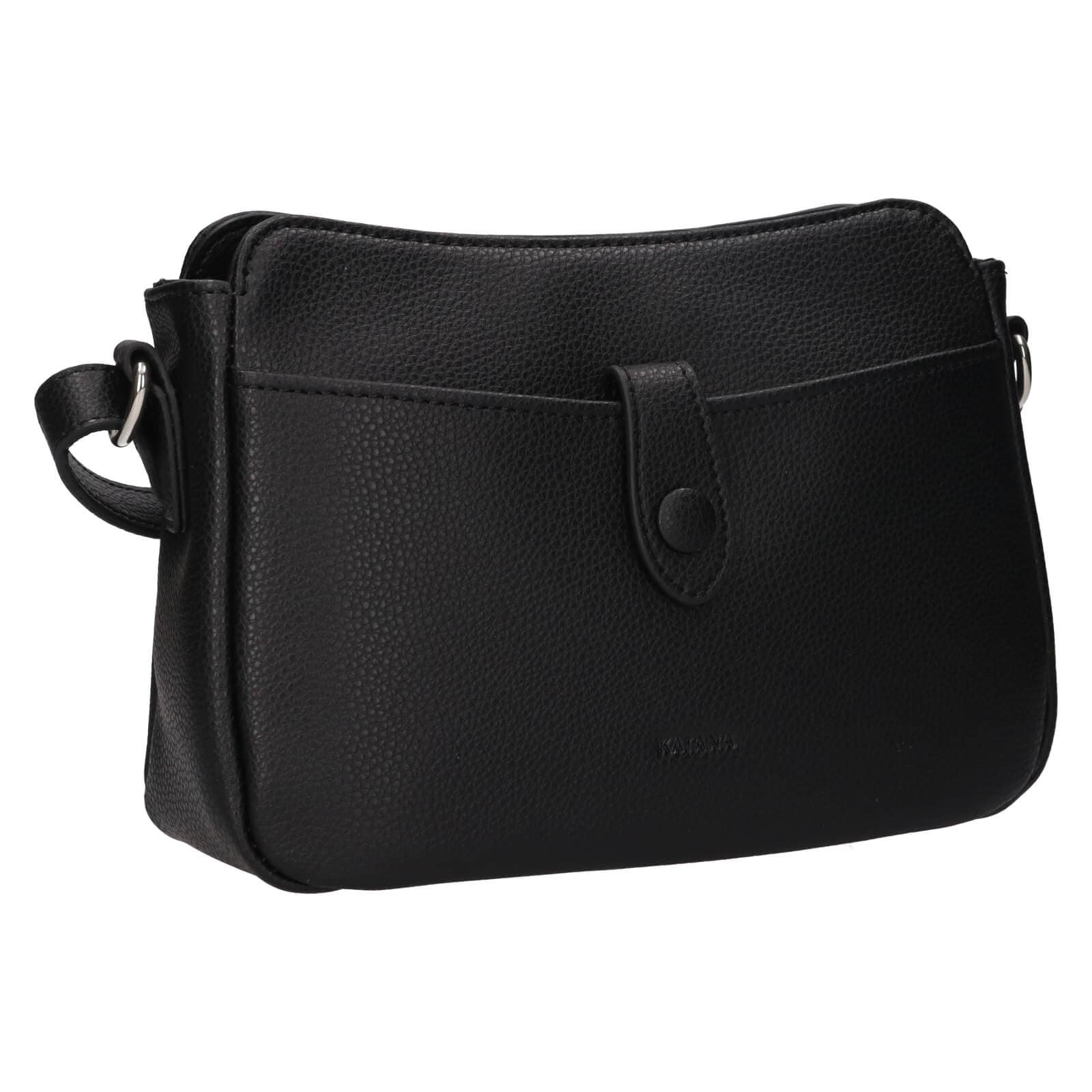 Kožená crossbody kabelka Katana Rezza, černá 2