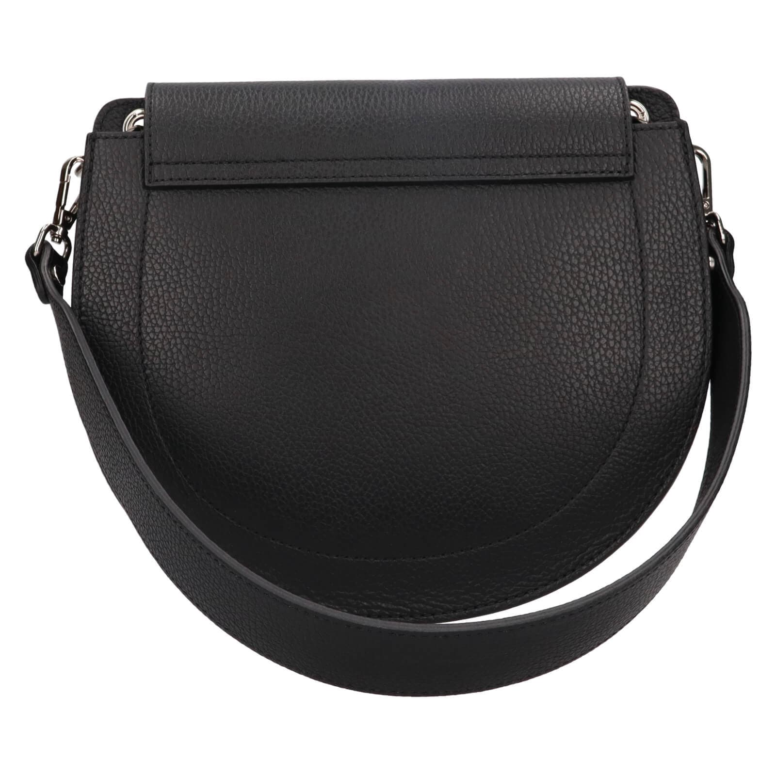 Kožená crossbody kabelka Italia Locita, černá 4