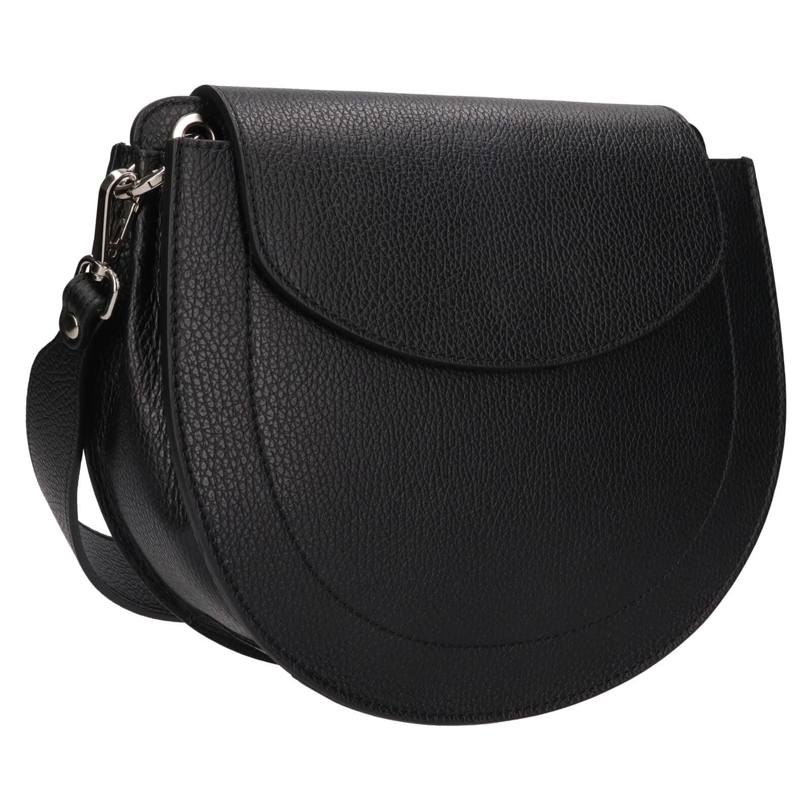 Kožená crossbody kabelka Italia Locita, černá 2