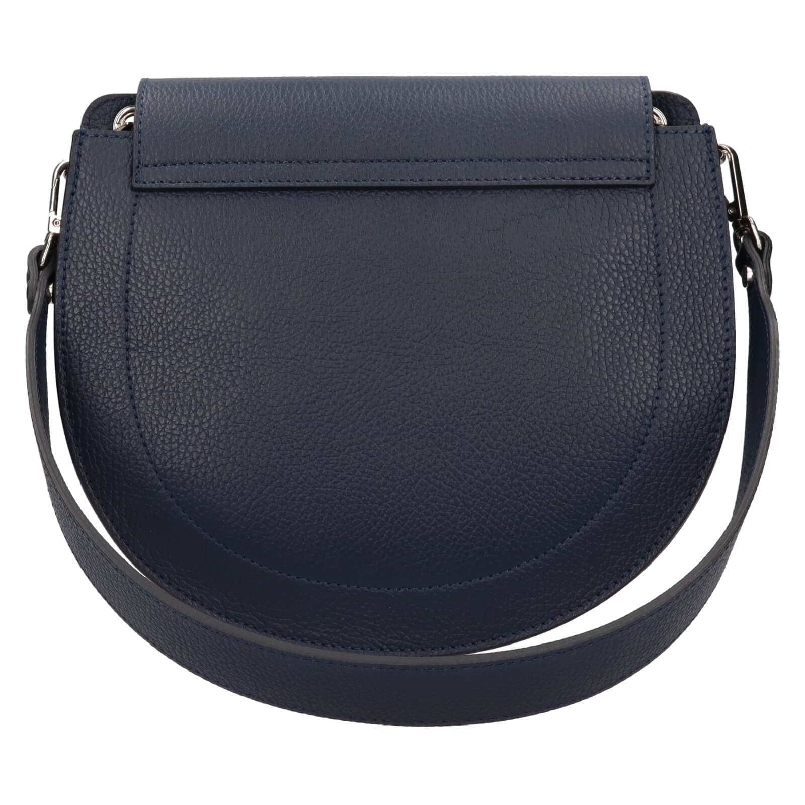 Kožená crossbody kabelka Italia Locita, modrá 4