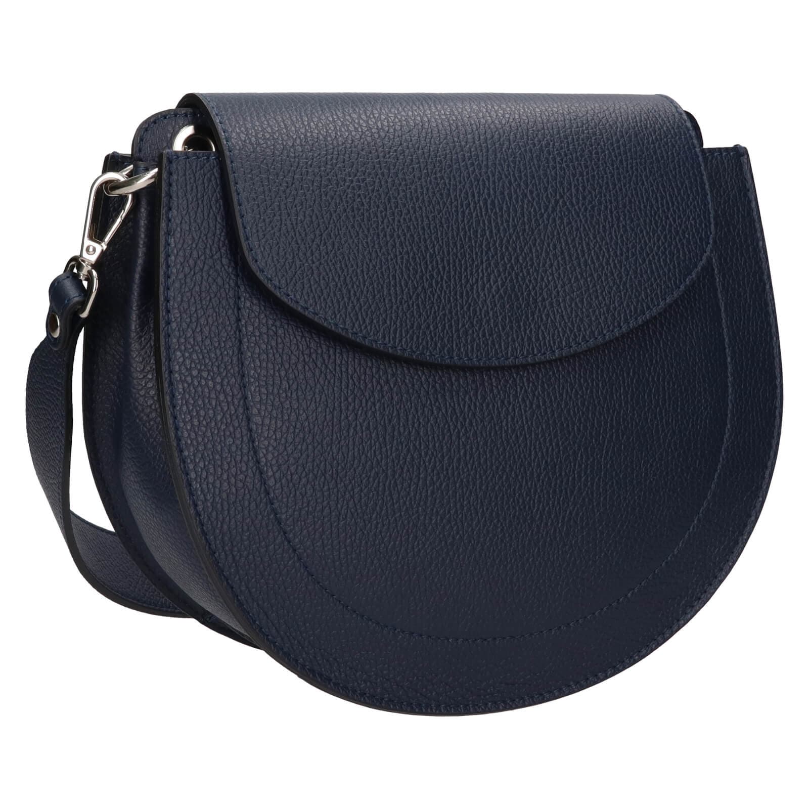 Kožená crossbody kabelka Italia Locita, modrá 2