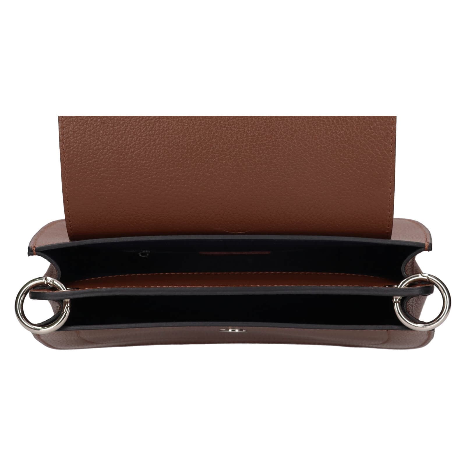 Kožená crossbody kabelka Italia Locita, hnědá 6