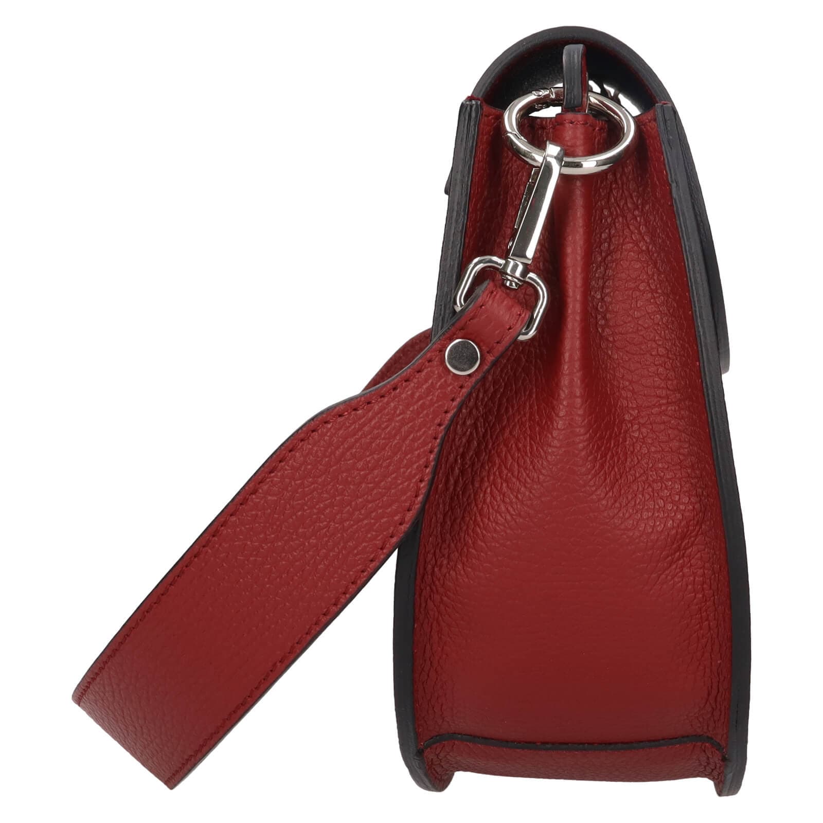 Kožená crossbody kabelka Italia Locita, červená 5