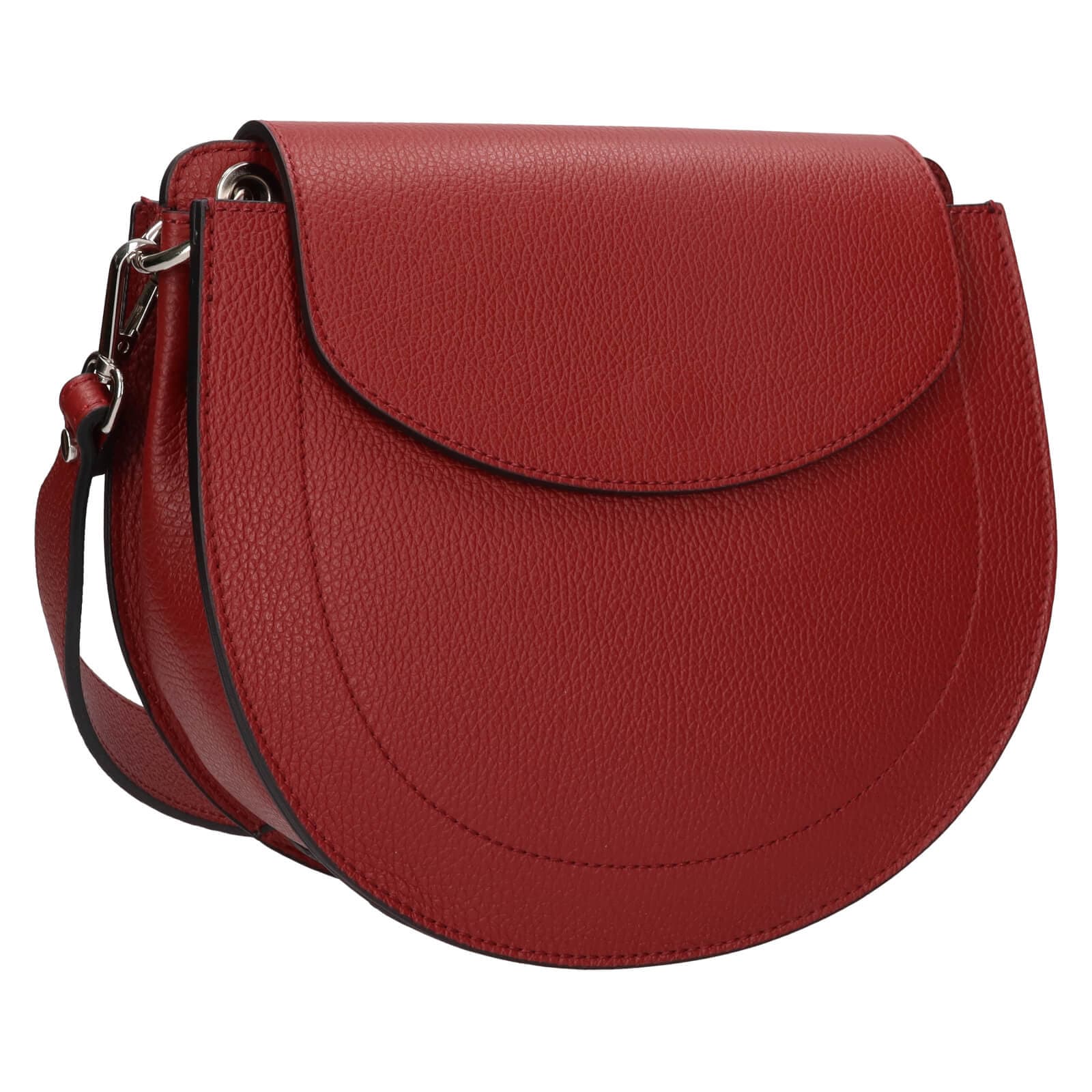 Kožená crossbody kabelka Italia Locita, červená 2