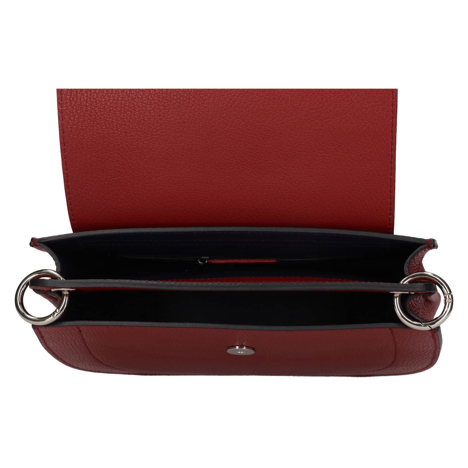 Kožená crossbody kabelka Italia Locita, červená 6