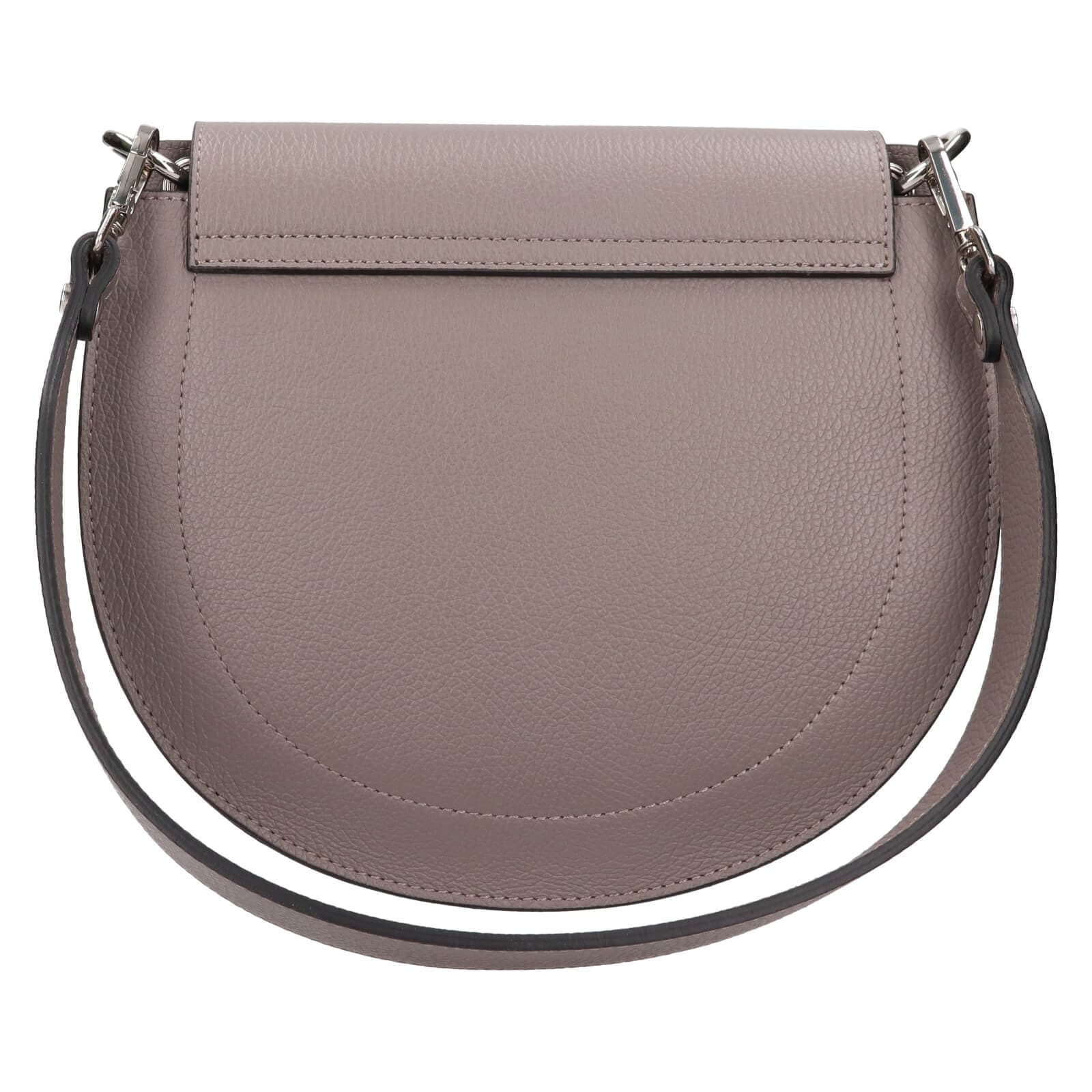 Kožená crossbody kabelka Italia Locita, šedá 4