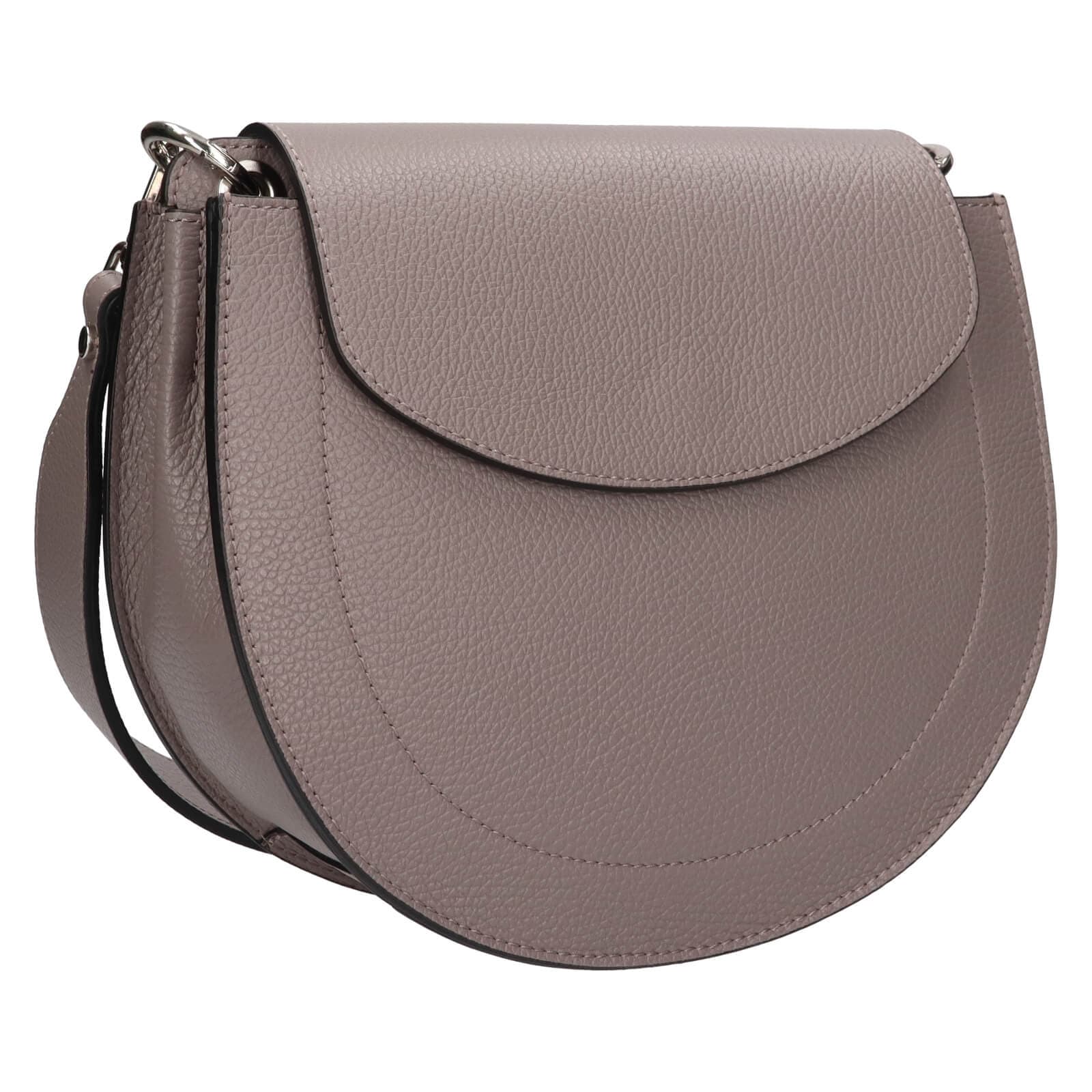 Kožená crossbody kabelka Italia Locita, šedá 2