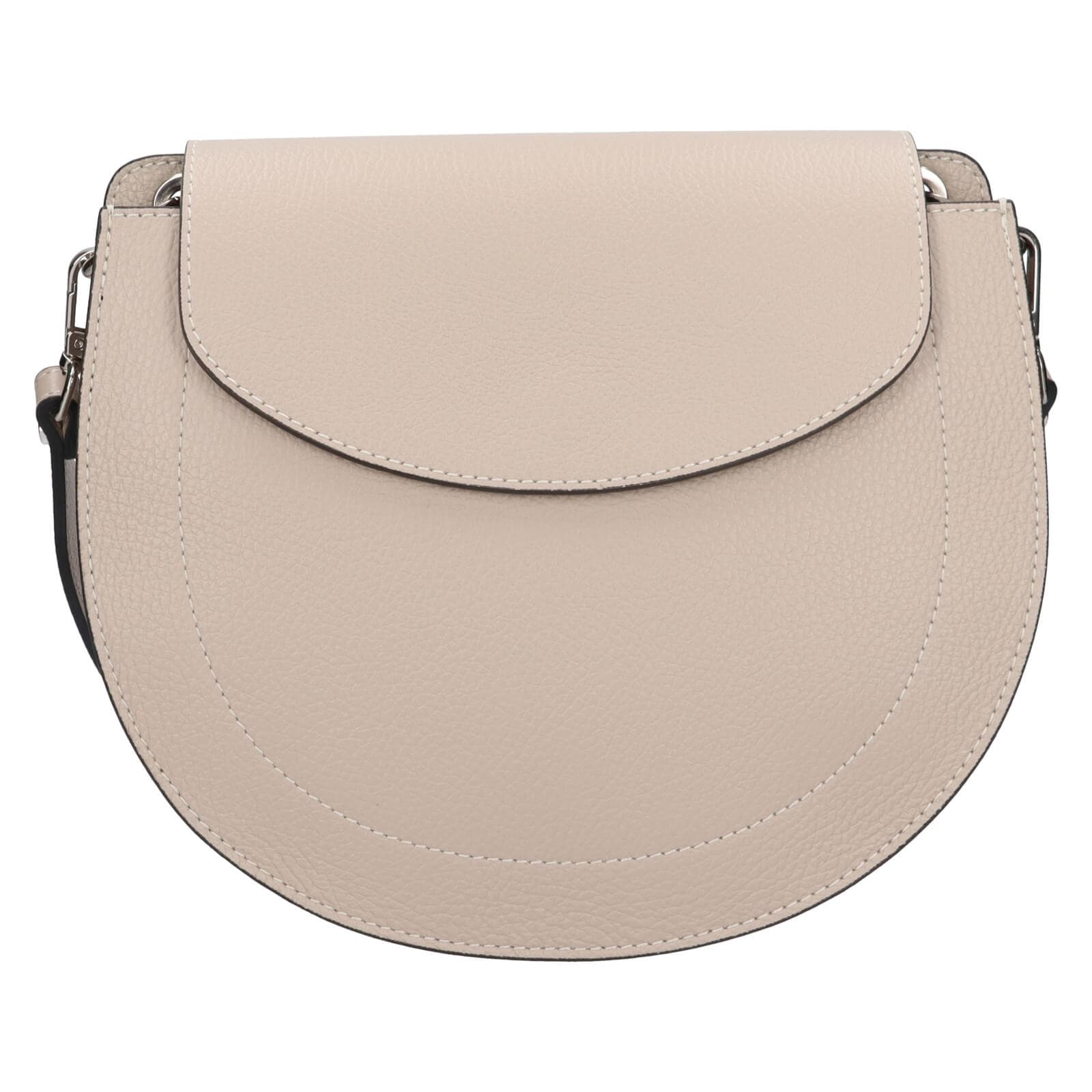 Kožená crossbody kabelka Italia Locita, šedá