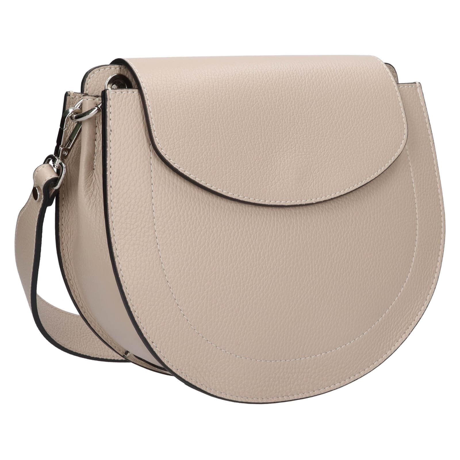Kožená crossbody kabelka Italia Locita, šedá 2