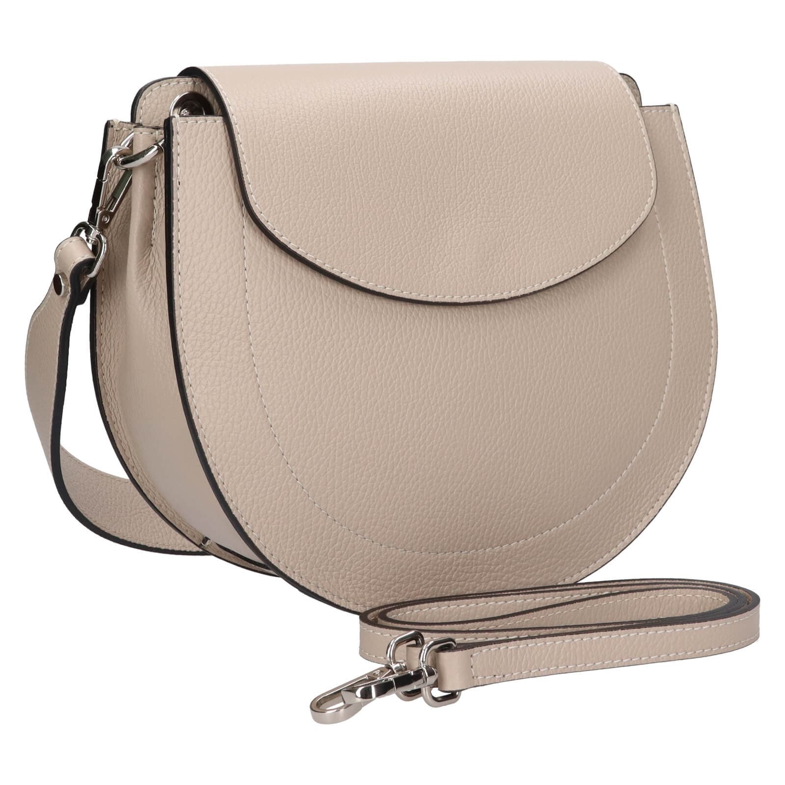 Kožená crossbody kabelka Italia Locita, šedá 3