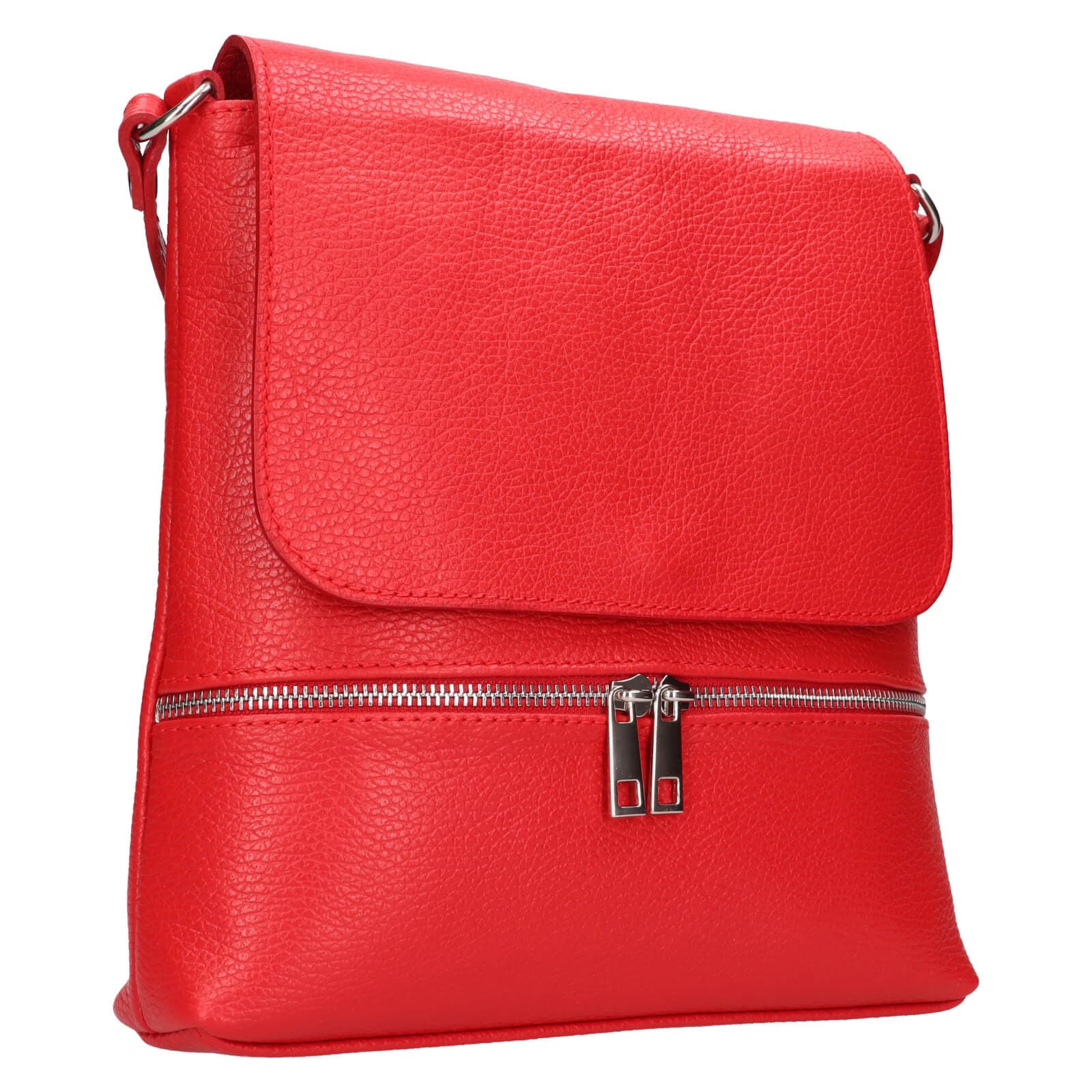 Kožená crossbody kabelka Italia Linda, červená 2