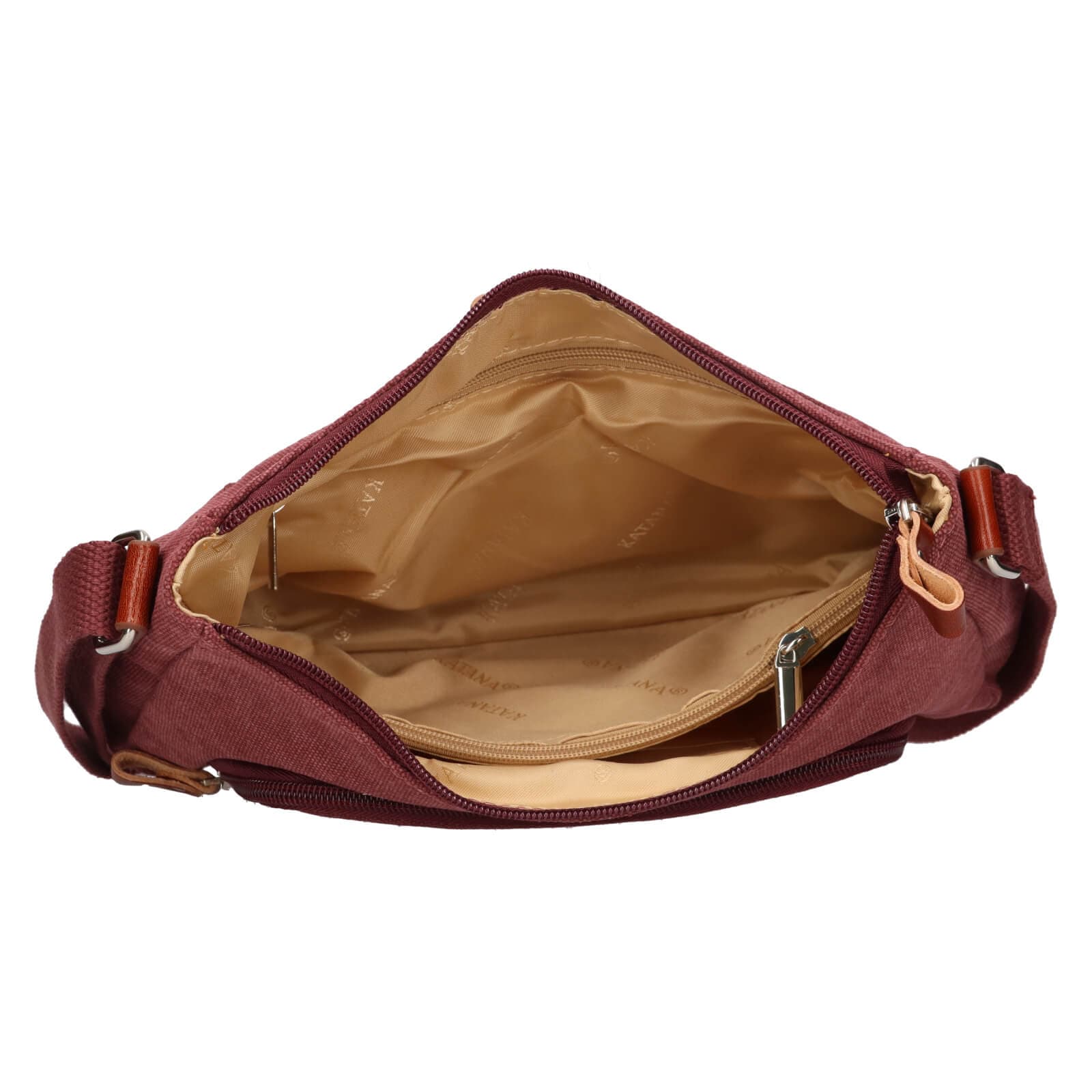 Crossbody kabelka Katana Luiza, vínová 5