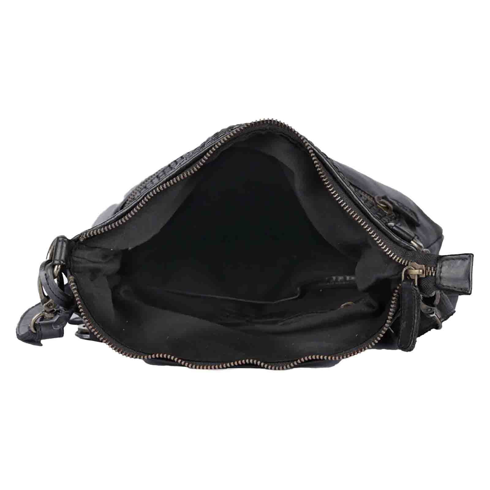 Kožená crossbody kabelka Bellicci Inge, černá 5