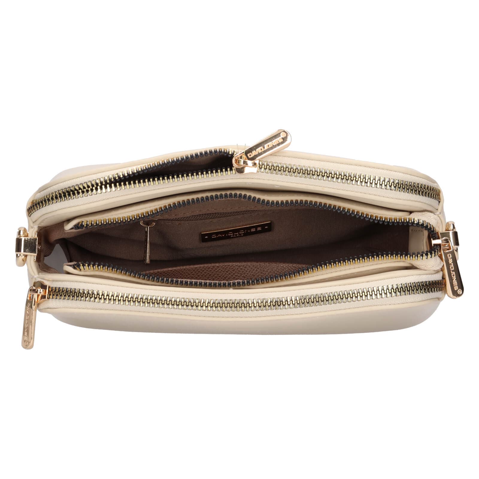 Crossbody kabelka David Jones Monta, béžová 6