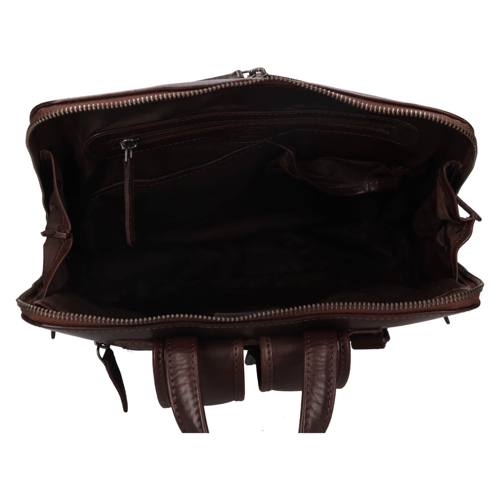 Kožený batoh The Chesterfield Brand Fornella, hnědá 6
