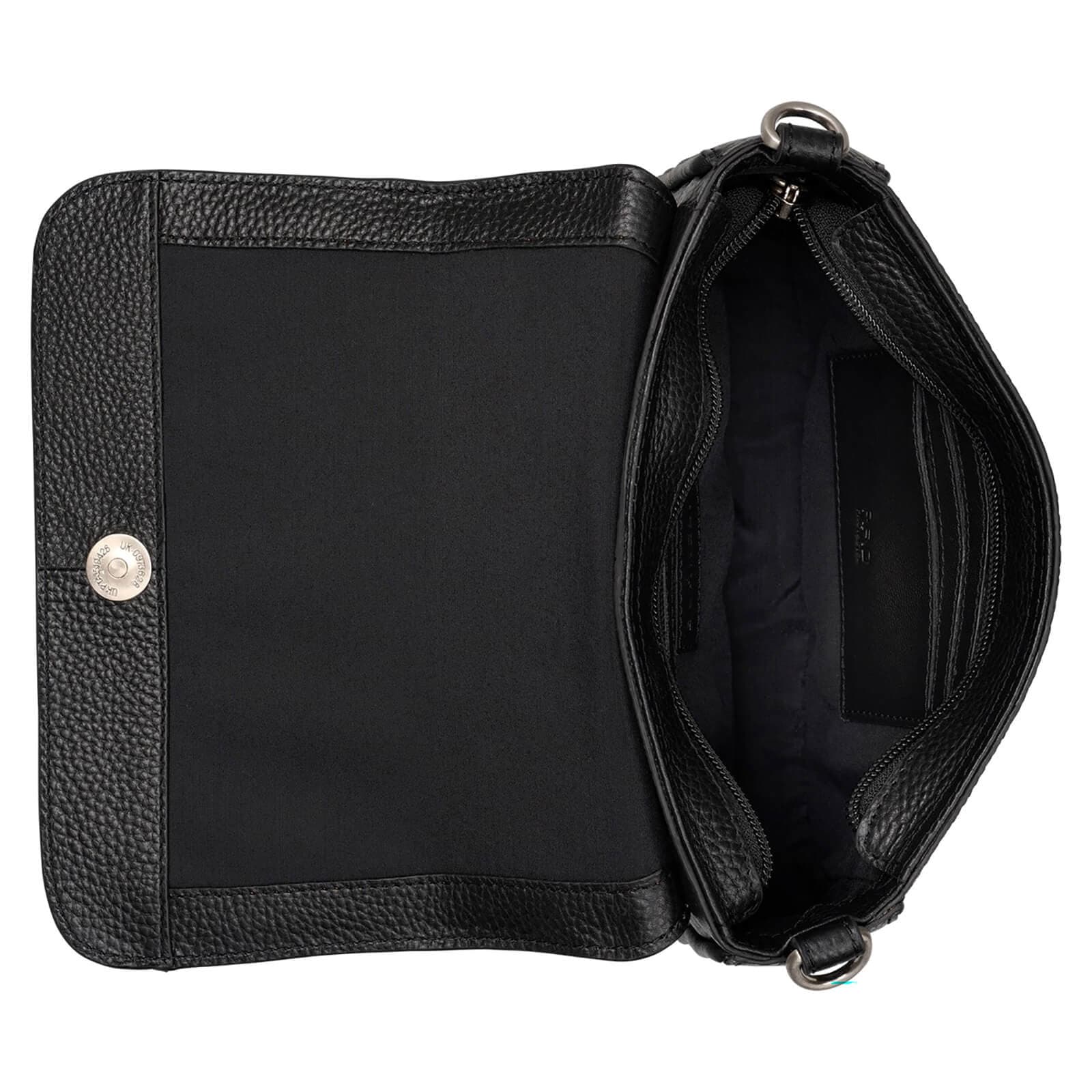 Crossbody kožená kabelka Burkely Ava, černá 4