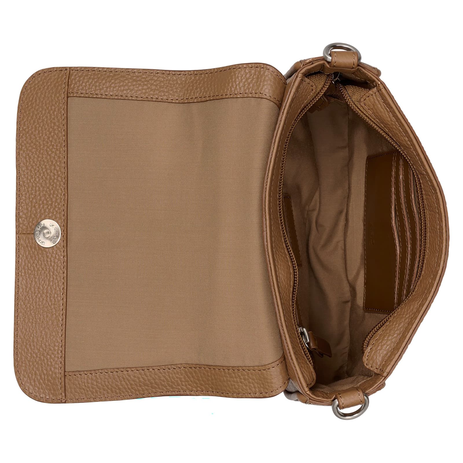 Crossbody kožená kabelka Burkely Ava, hnědá 4