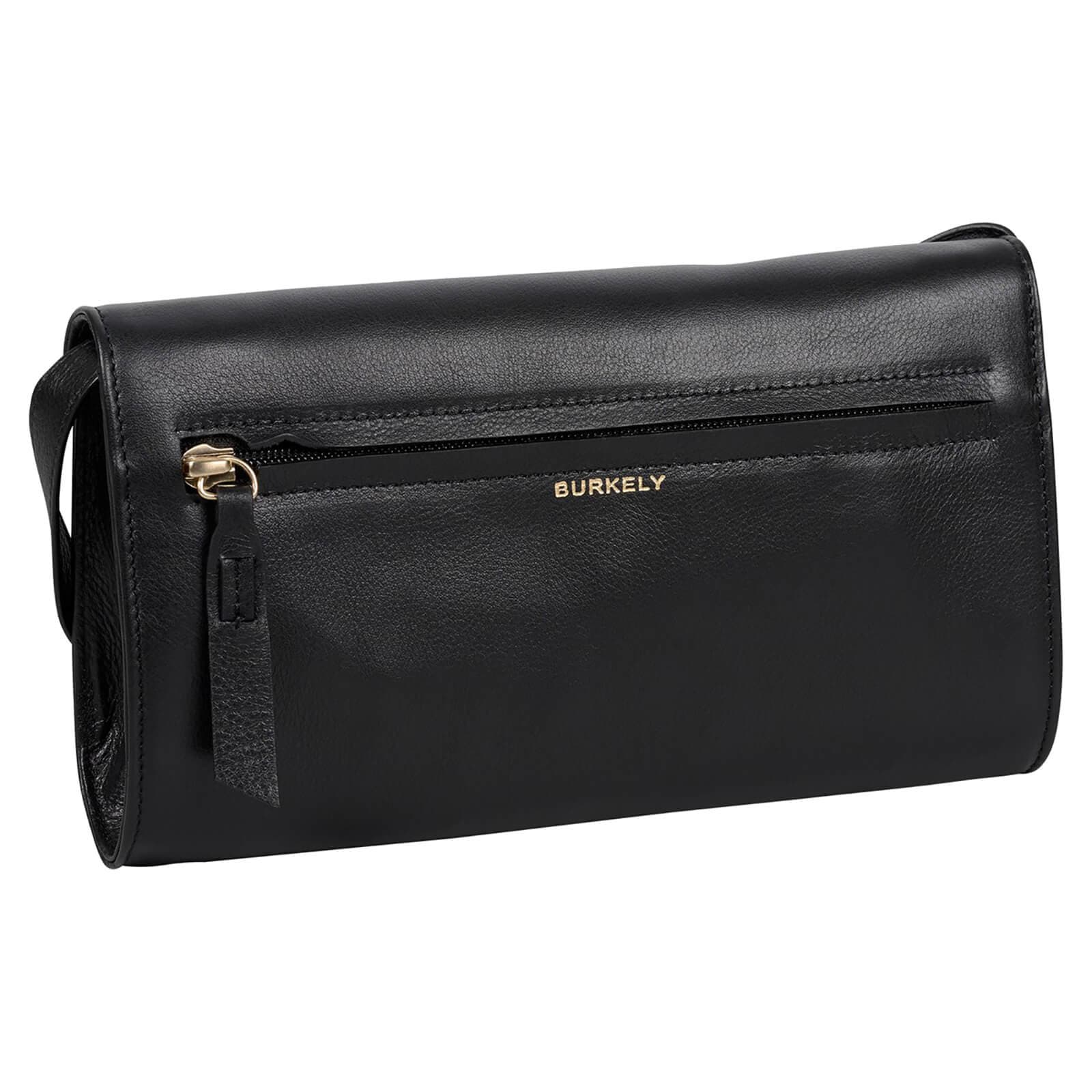 Crossbody kožená kabelka Burkely Clutch, černá 3