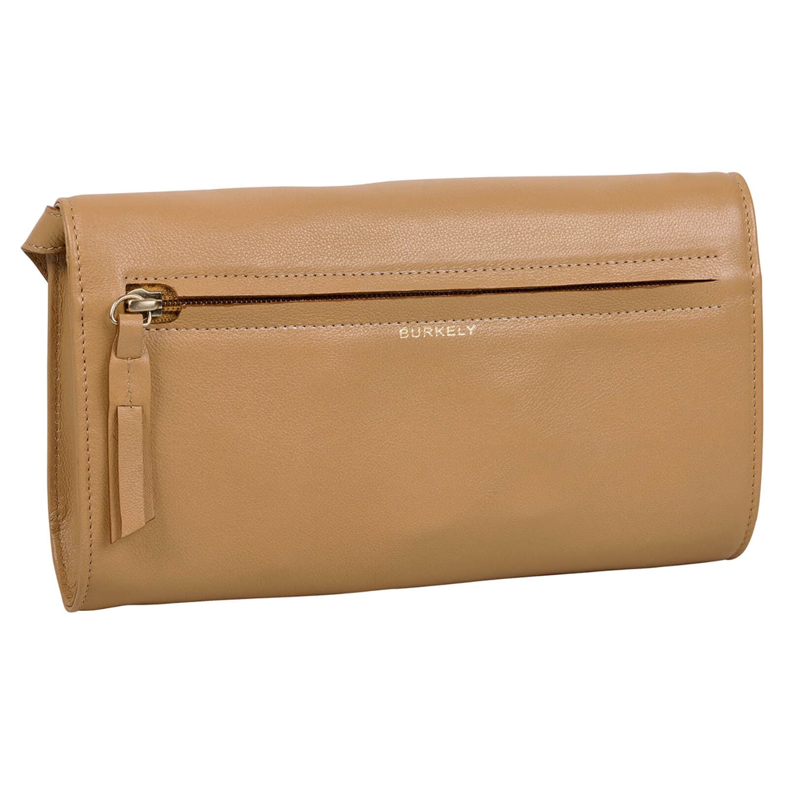 Crossbody kožená kabelka Burkely Clutch, hnědá 3