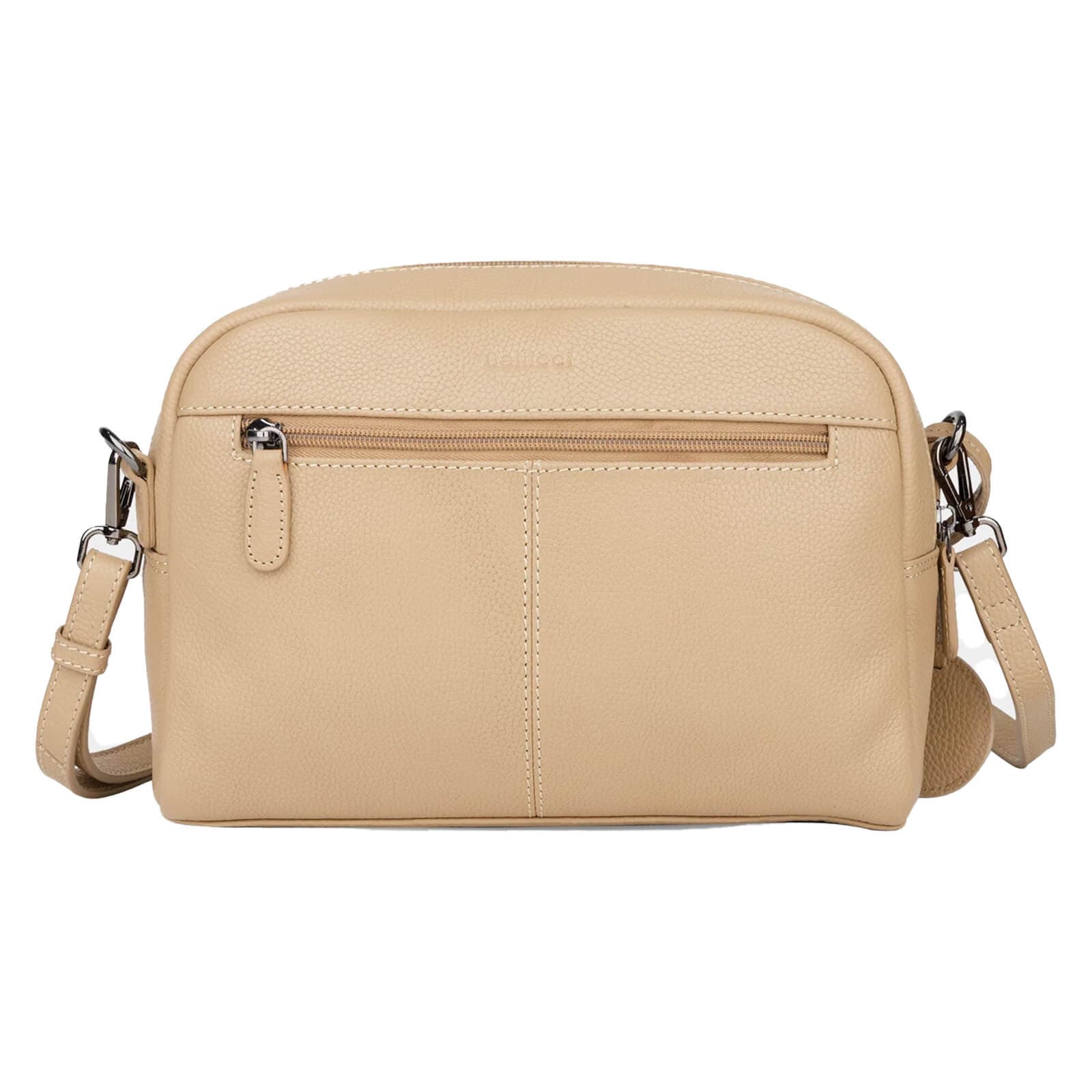 Kožená crossbody kabelka Bellicci Norra, béžová 3
