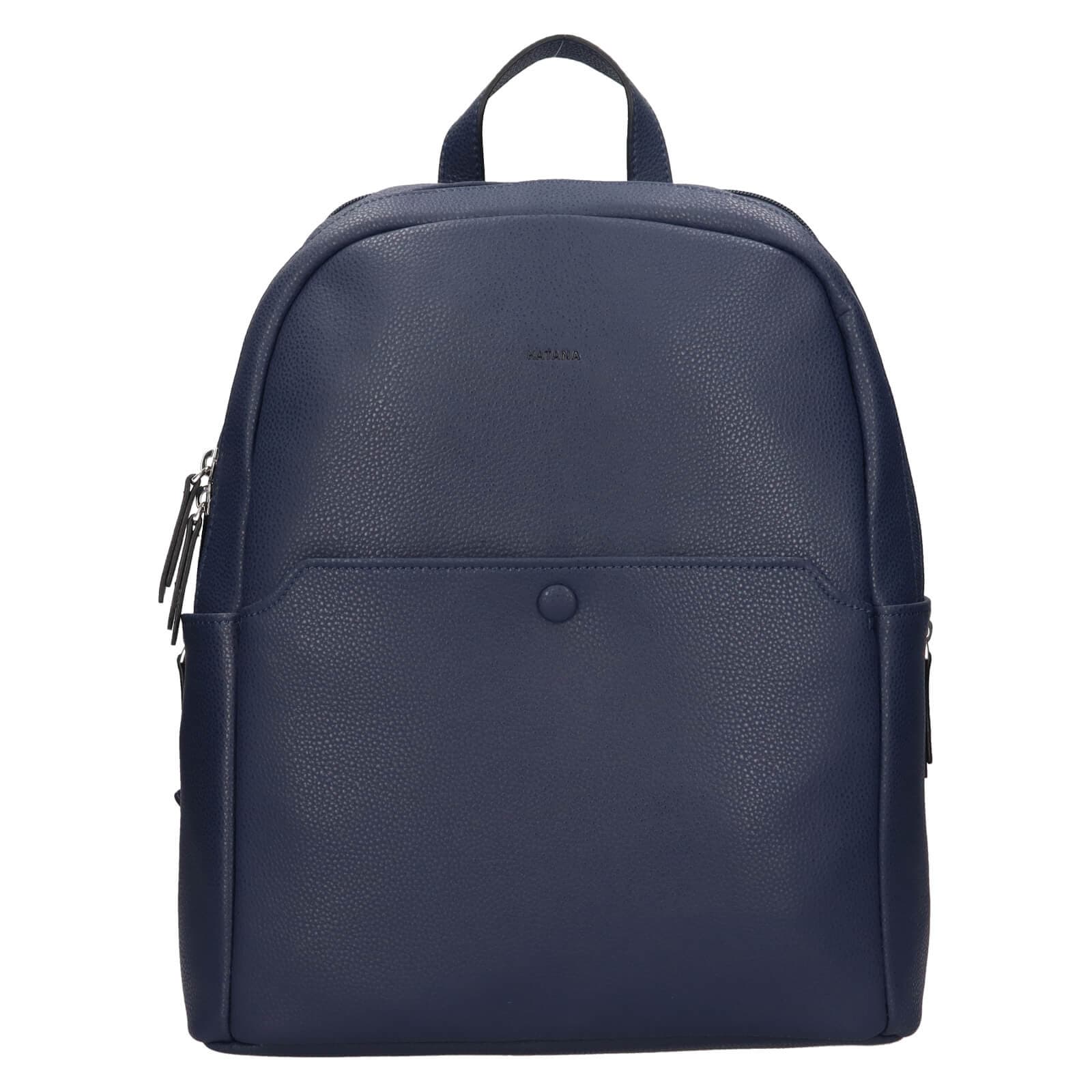 Kožený batoh Katana Kames, modrá