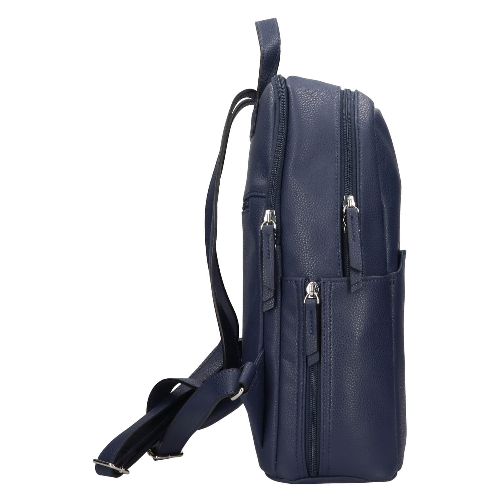 Kožený batoh Katana Kames, modrá 5