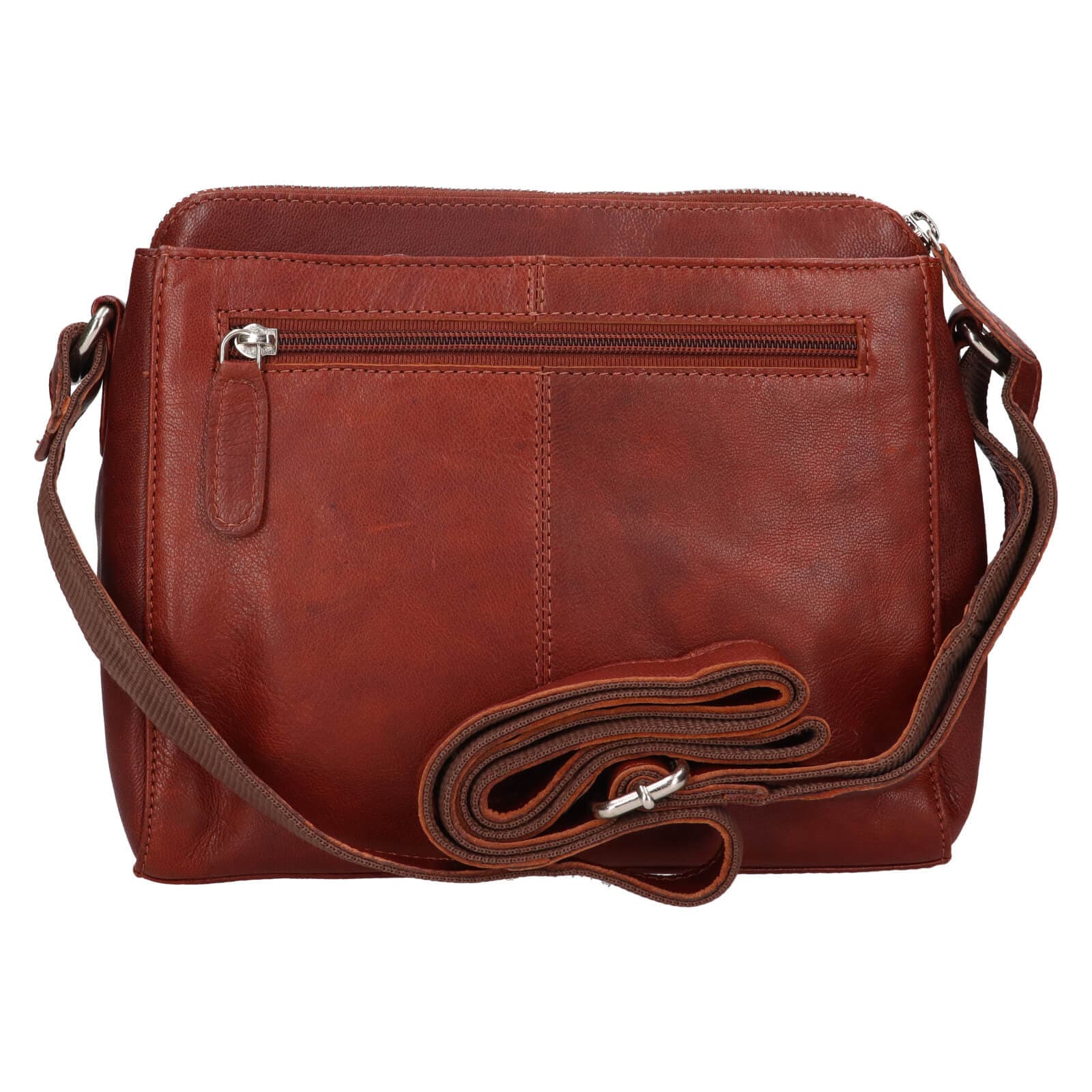 Kožená crossbody kabelka Greenwood Melony, hnědá 3