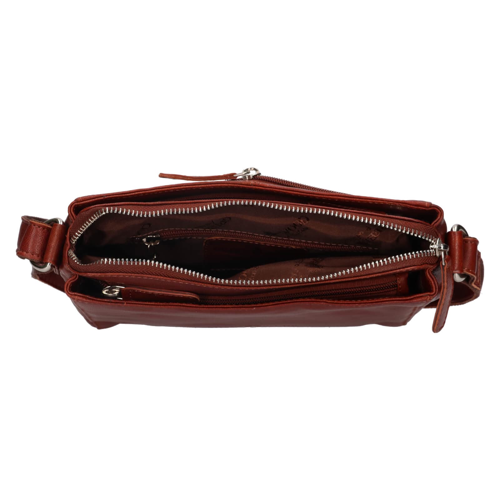 Kožená crossbody kabelka Greenwood Melony, hnědá 6