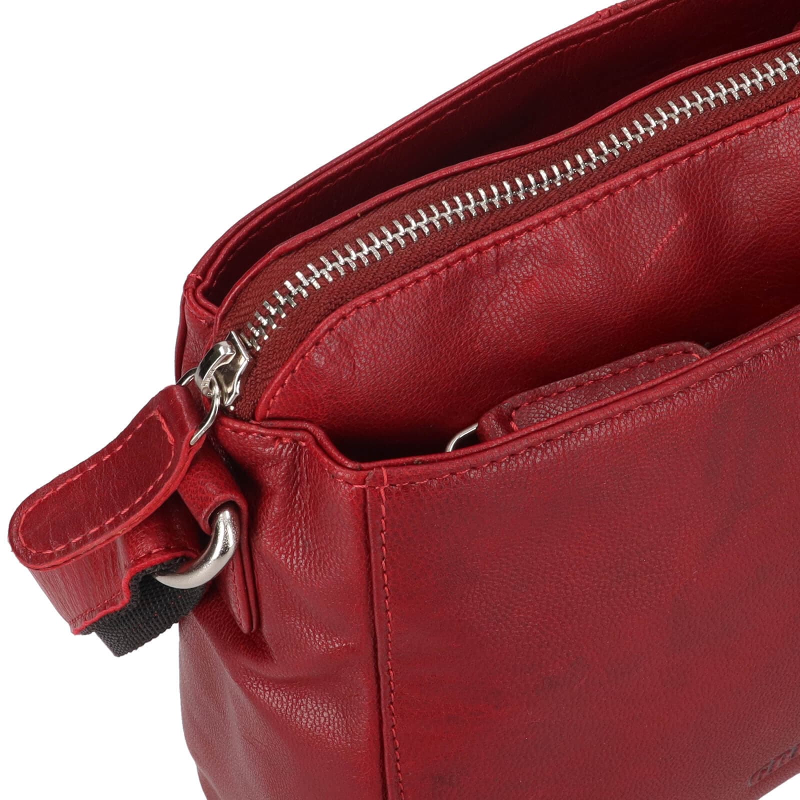 Kožená crossbody kabelka Greenwood Melony, červená 5