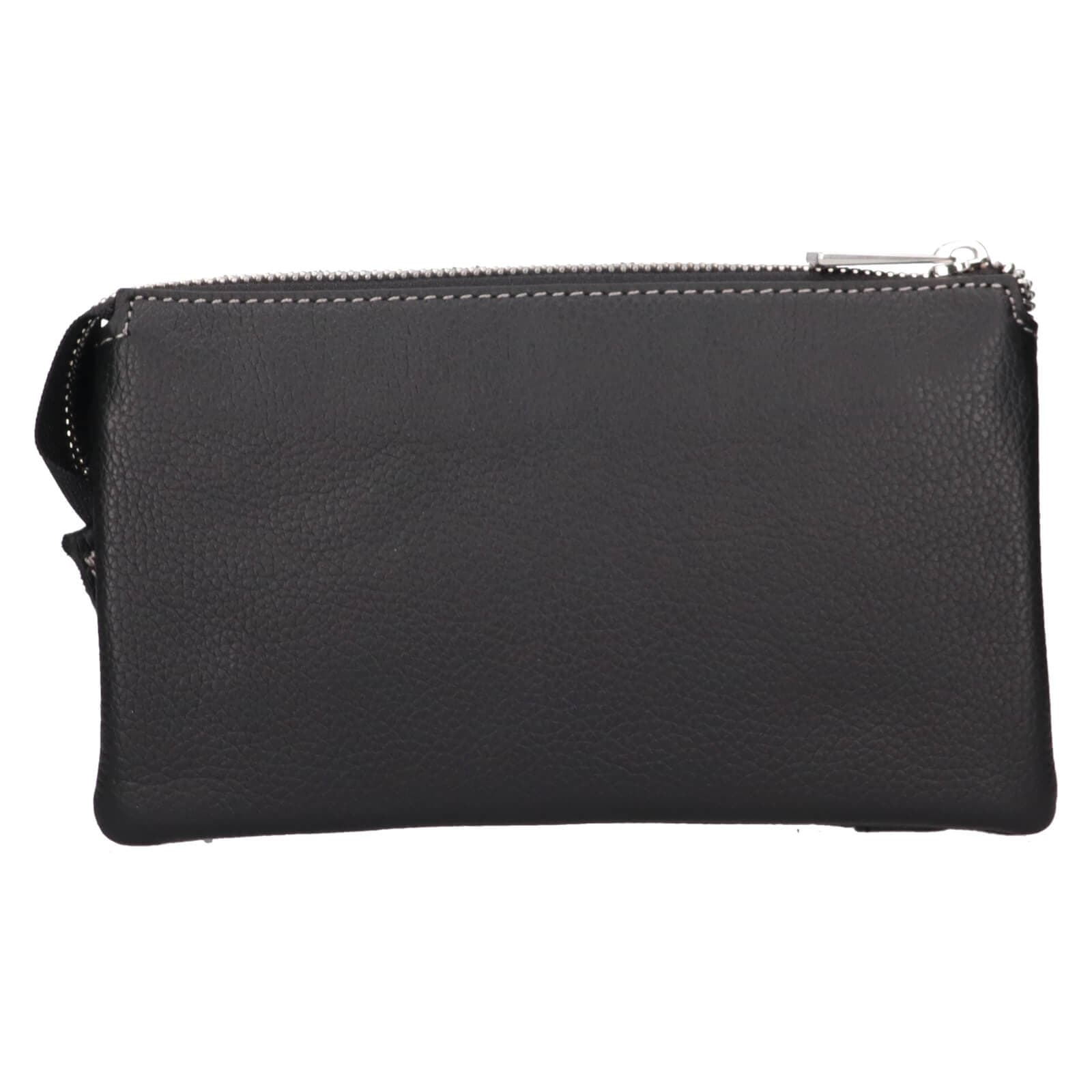 Malá kožená crossbody kabelka Katana Valli, černá 4