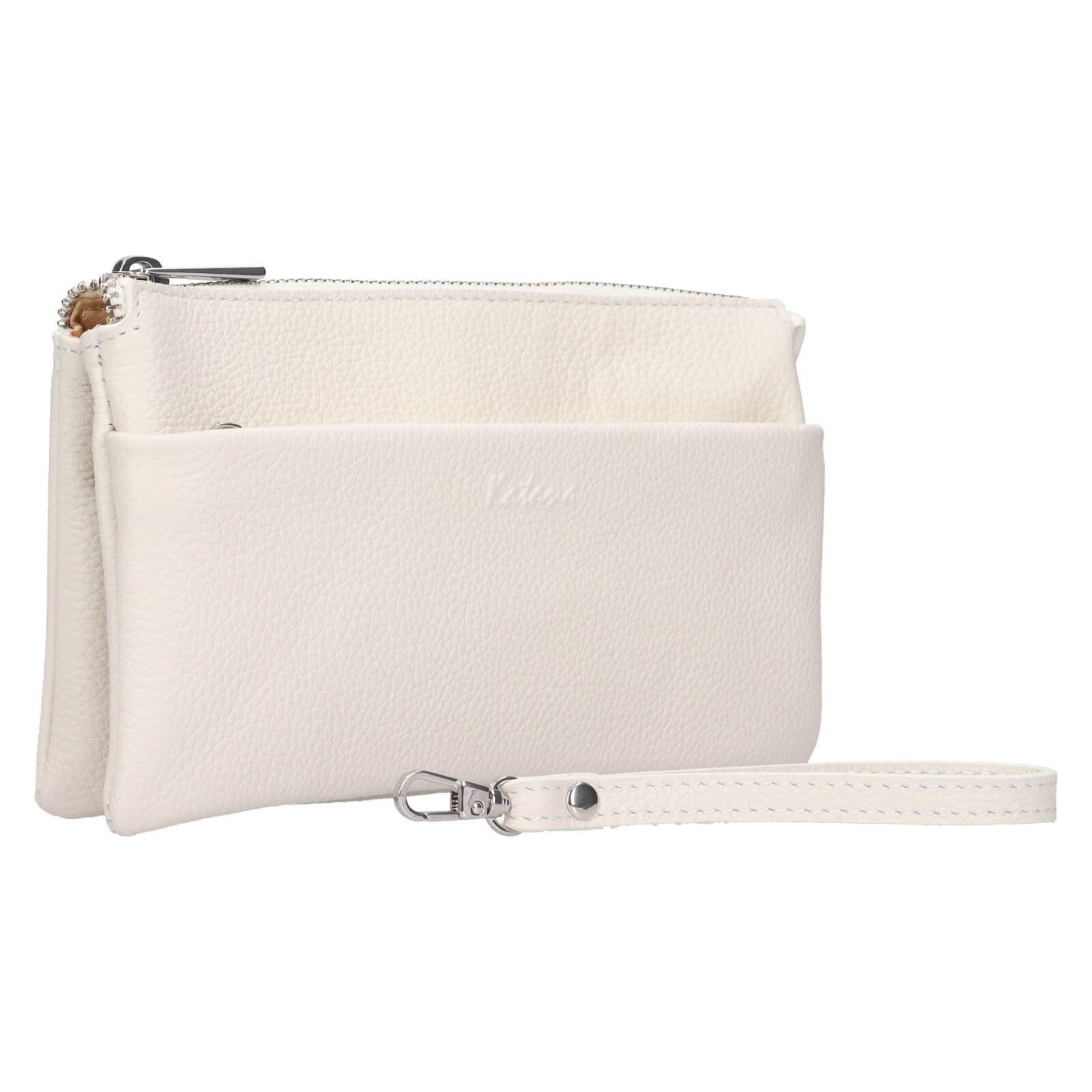 Malá kožená crossbody kabelka Katana Valli, bílá 3
