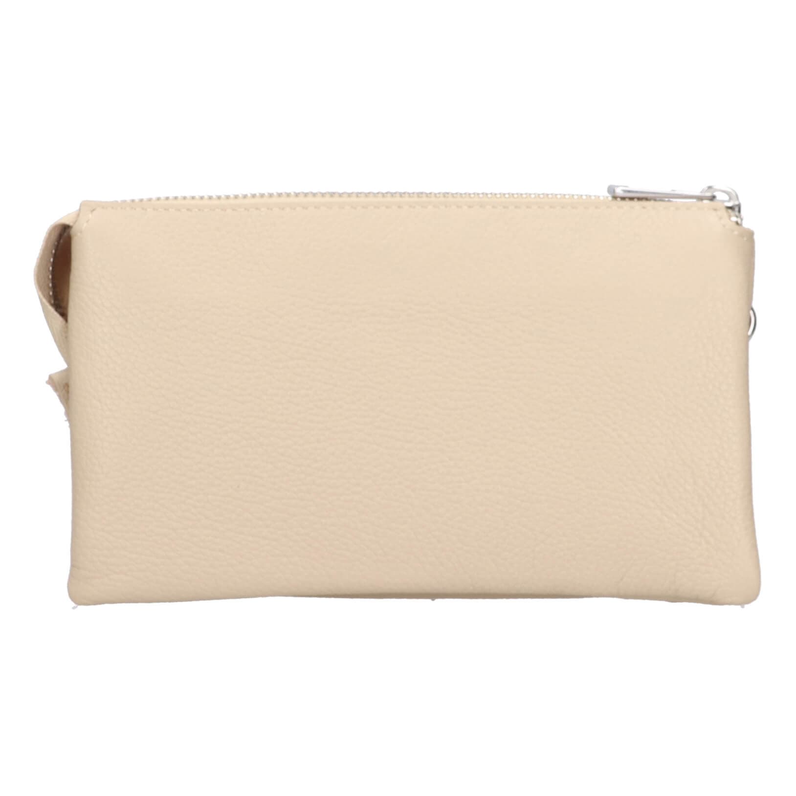 Malá kožená crossbody kabelka Katana Valli, krémová 4