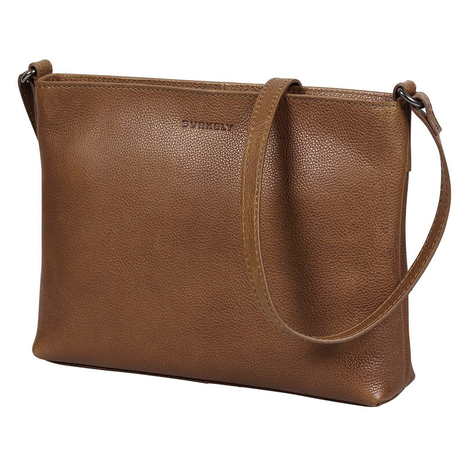 Crossbody kožená kabelka Burkely Jane, hnědá 2