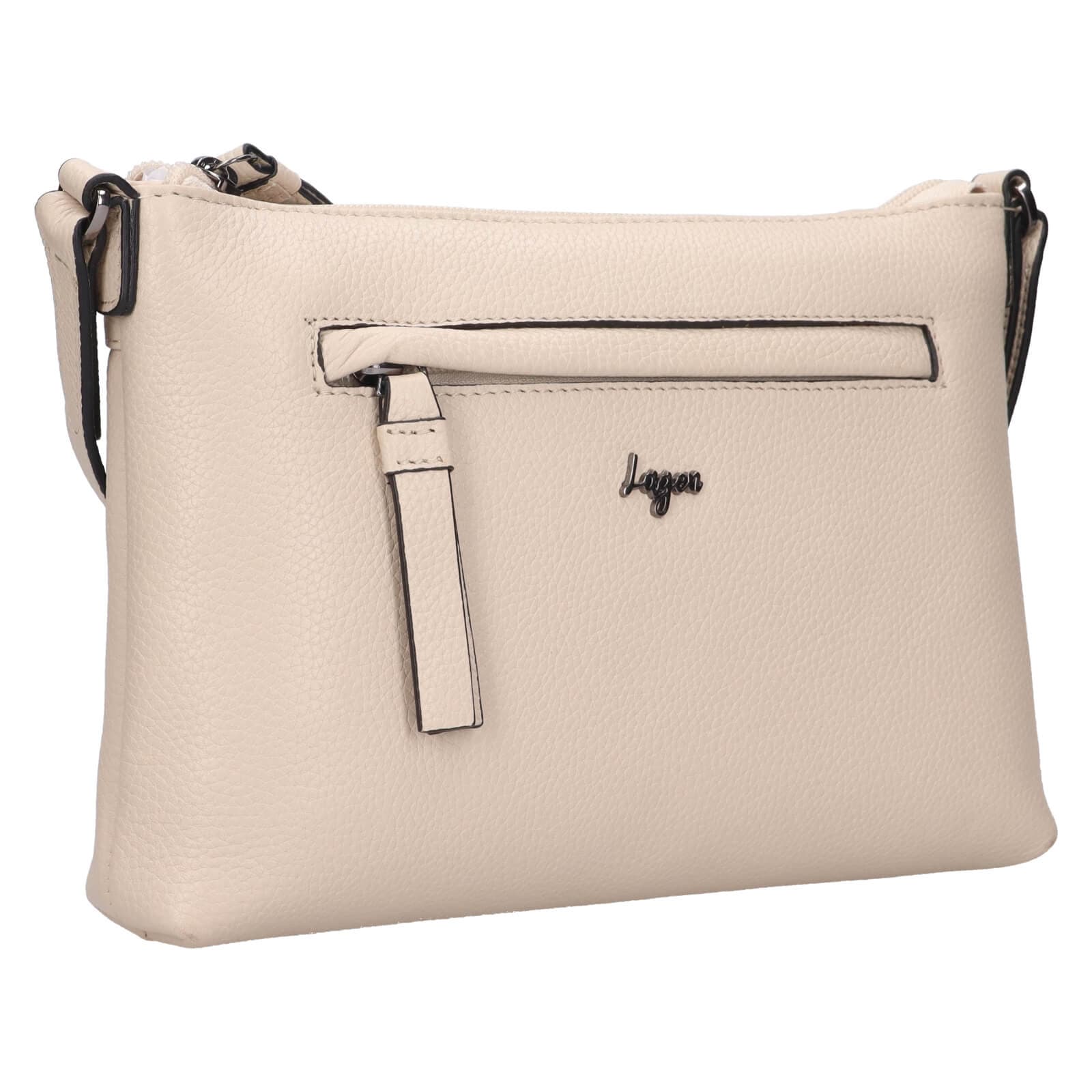Crossbody kabelka Lagen Mao, krémová 2