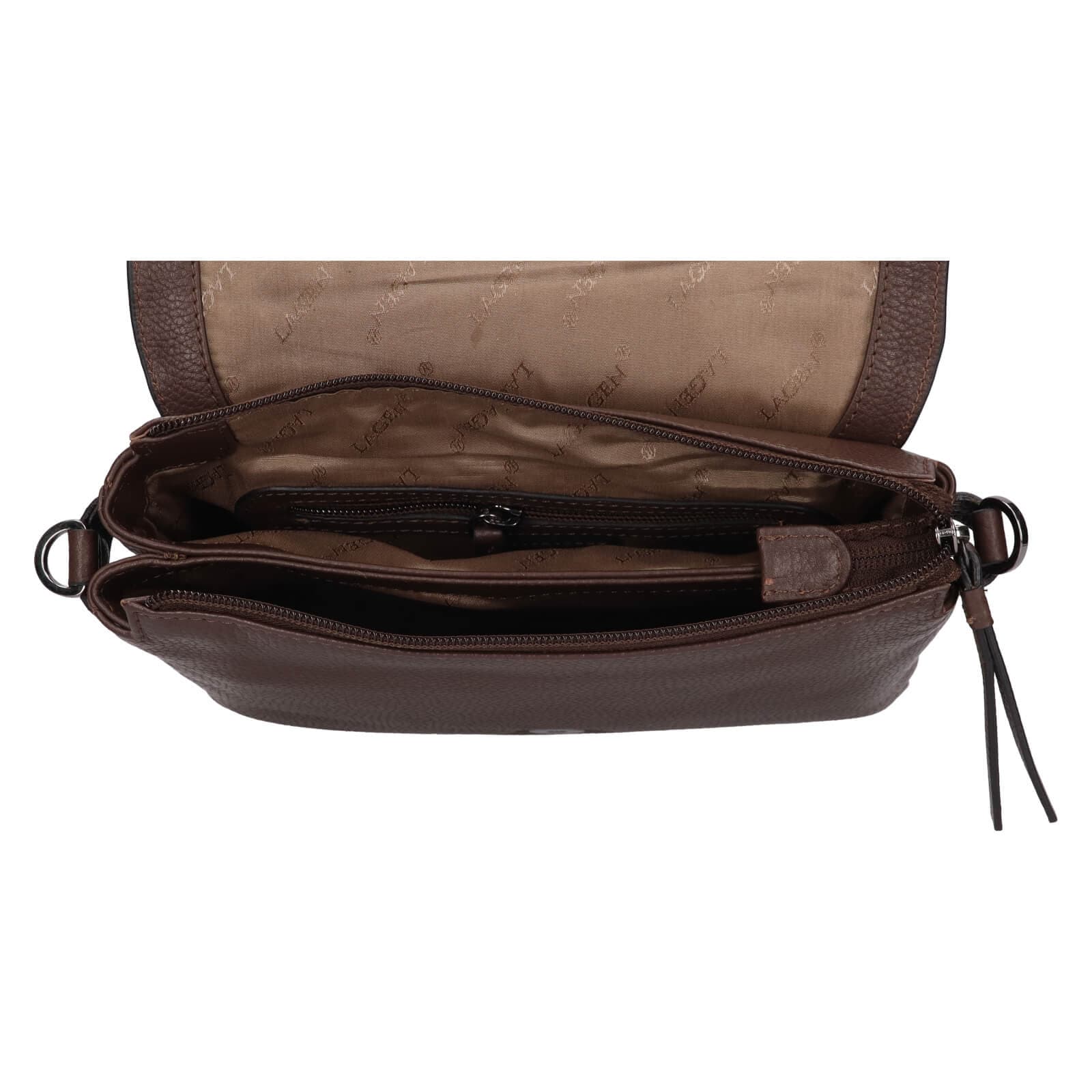 Crossbody kabelka Lagen Passa, hnědá 6