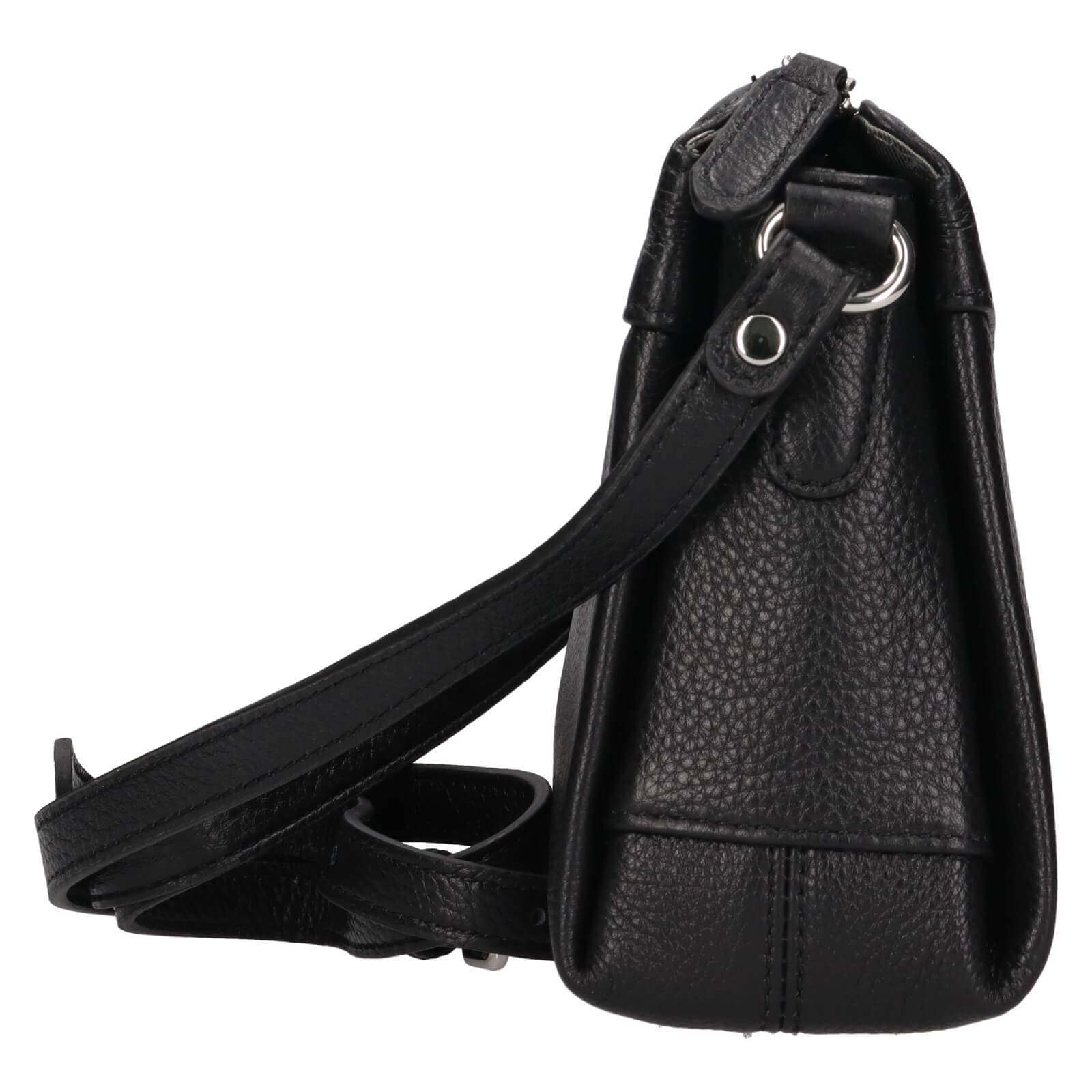 Kožená crossbody kabelka Katana Babet, černá 4