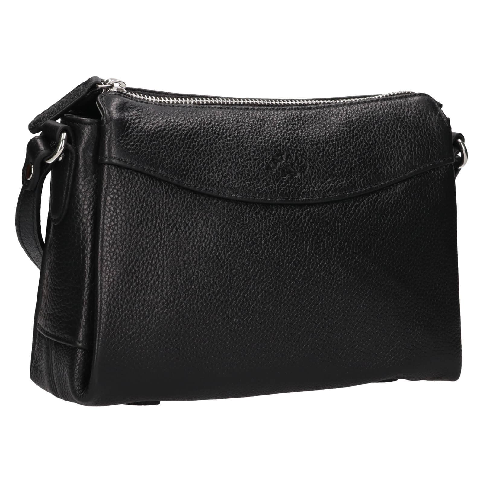 Kožená crossbody kabelka Katana Babet, černá 2